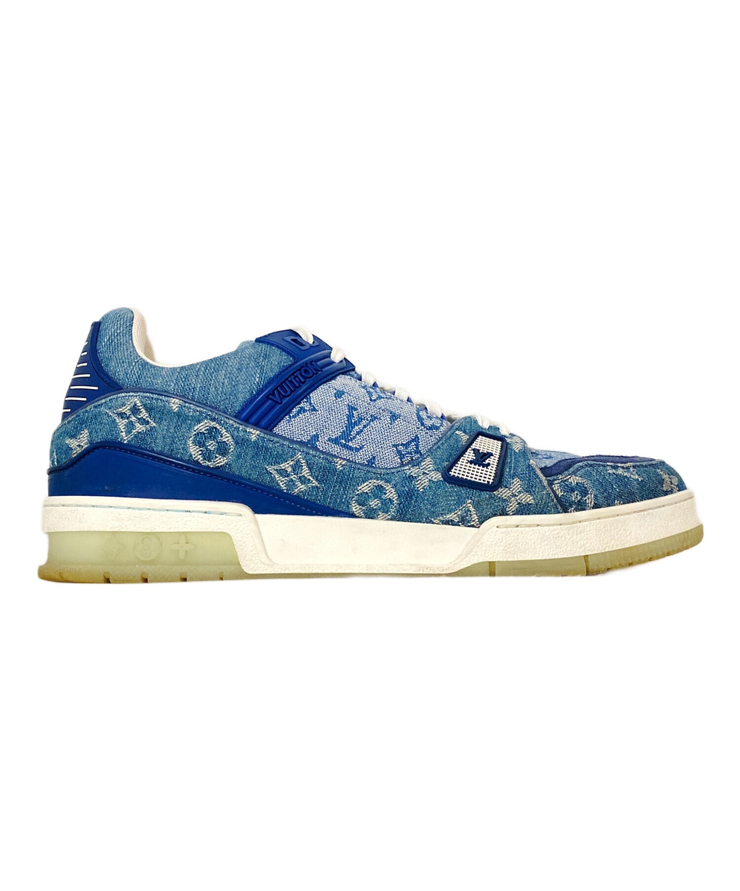 [Pre-owned] LOUIS VUITTON Trainers Line Denim Sneakers