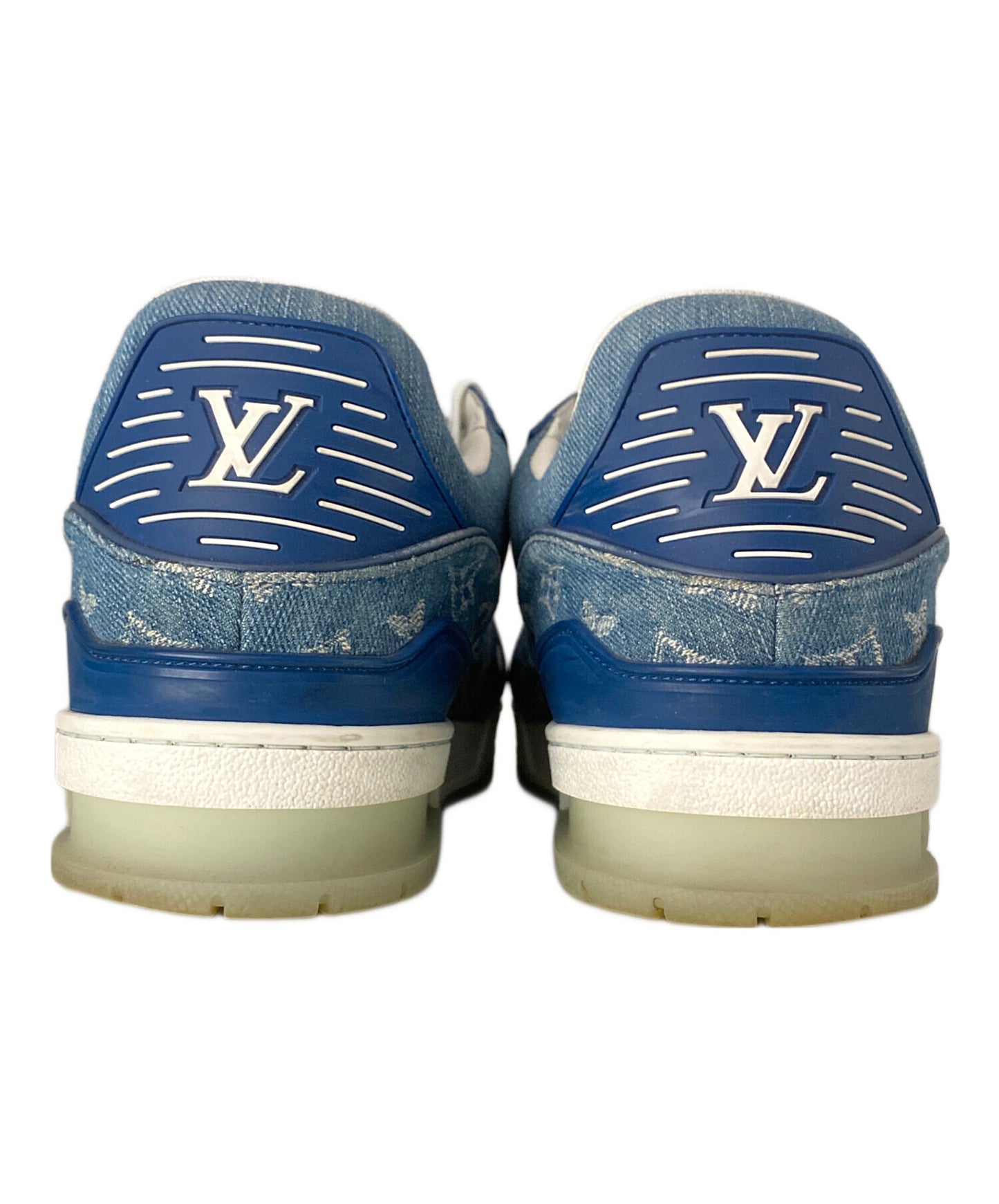 [Pre-owned] LOUIS VUITTON Trainers Line Denim Sneakers