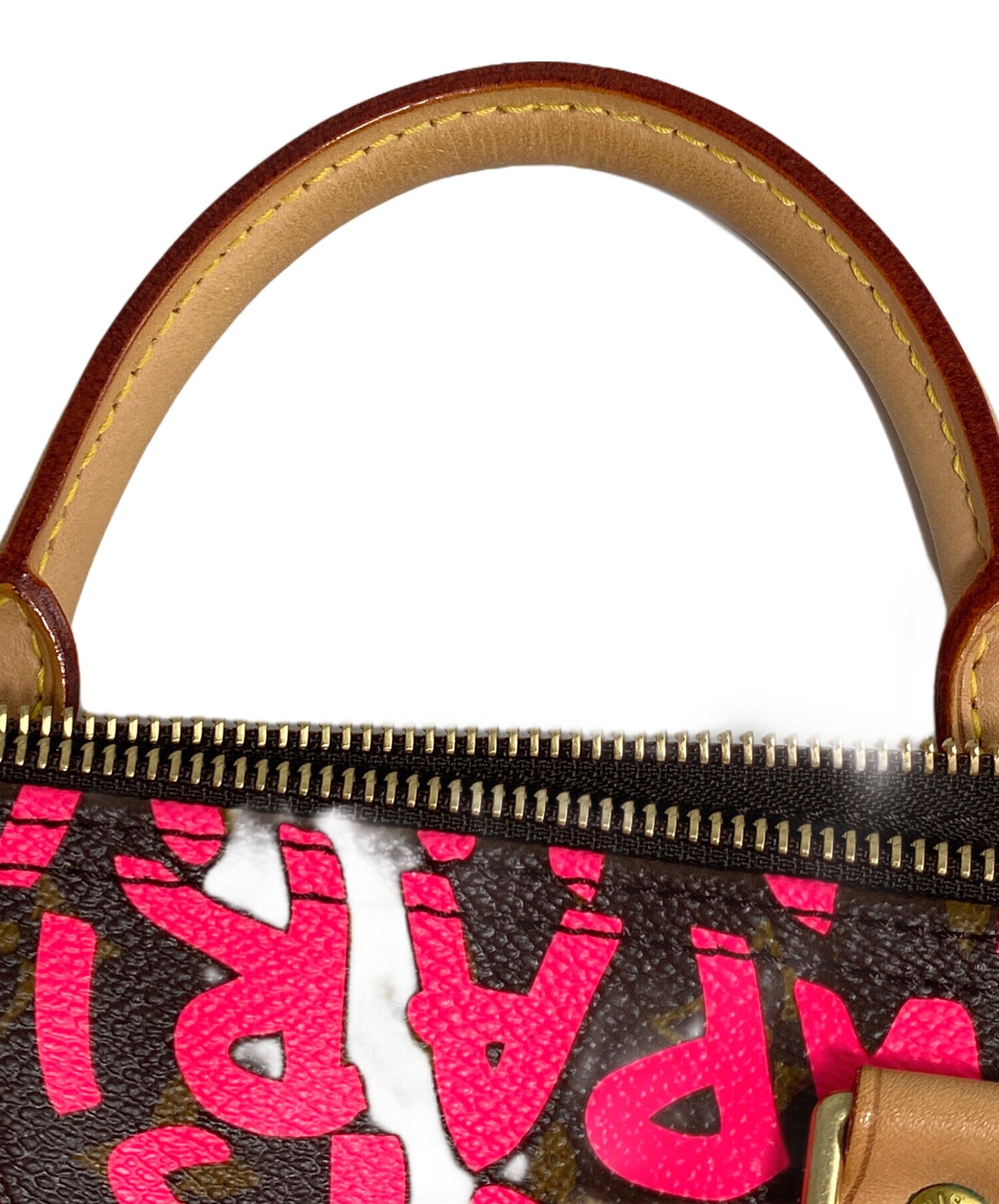 [Pre-owned] LOUIS VUITTON Louis Vuitton Monogram Graffiti Speedy 30 Fuchsia M93704