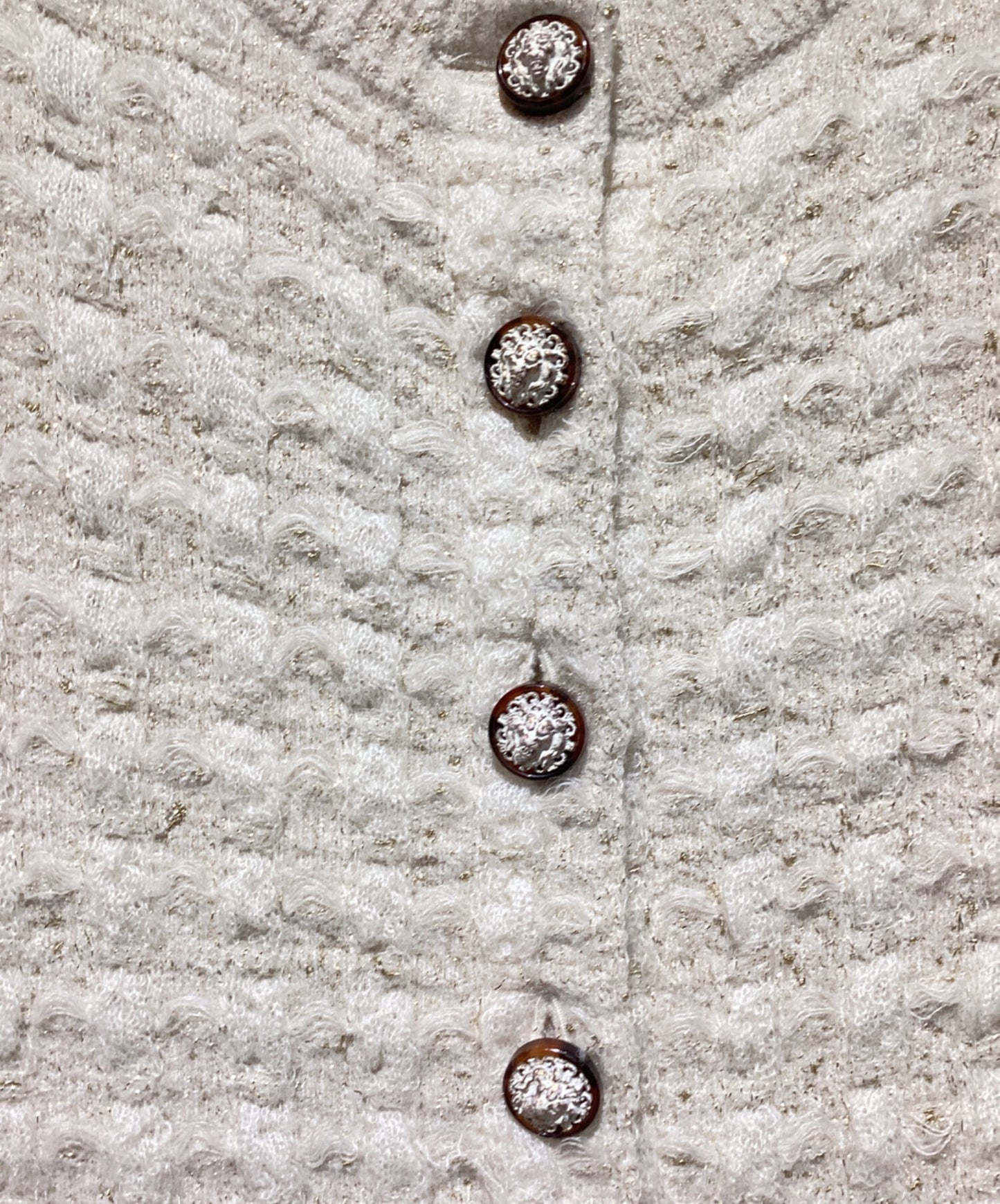 [Pre-owned] CHANEL tweed cardigan P57023K07456