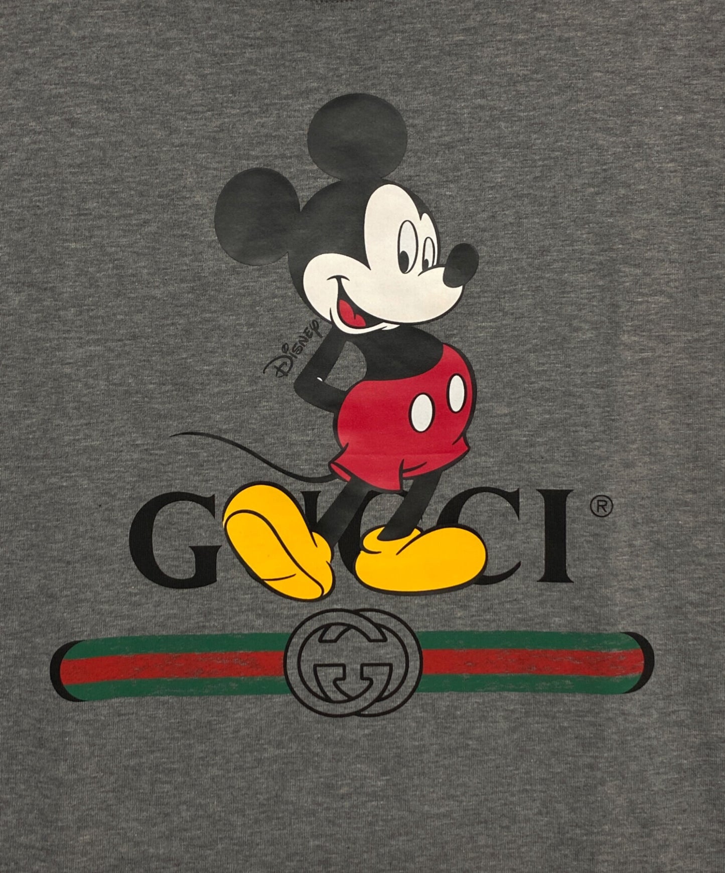 [Pre-owned] GUCCI Mickey Logo T-Shirt 565806 XJB67