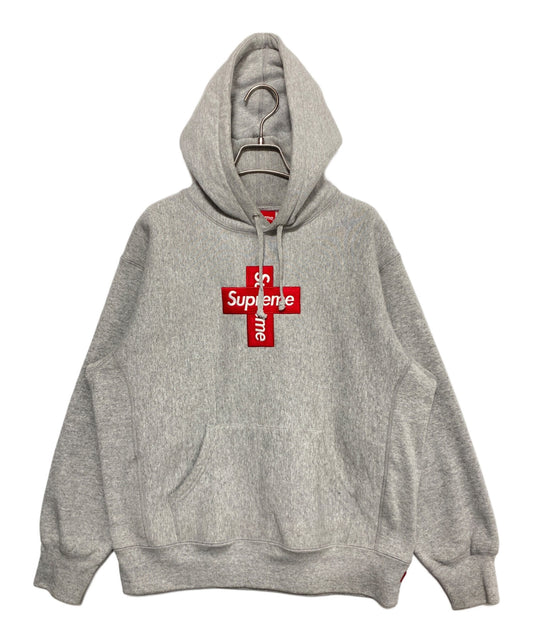 [Pre-owned] SUPREME Cross Box Logo Hooded Sweatshirt
