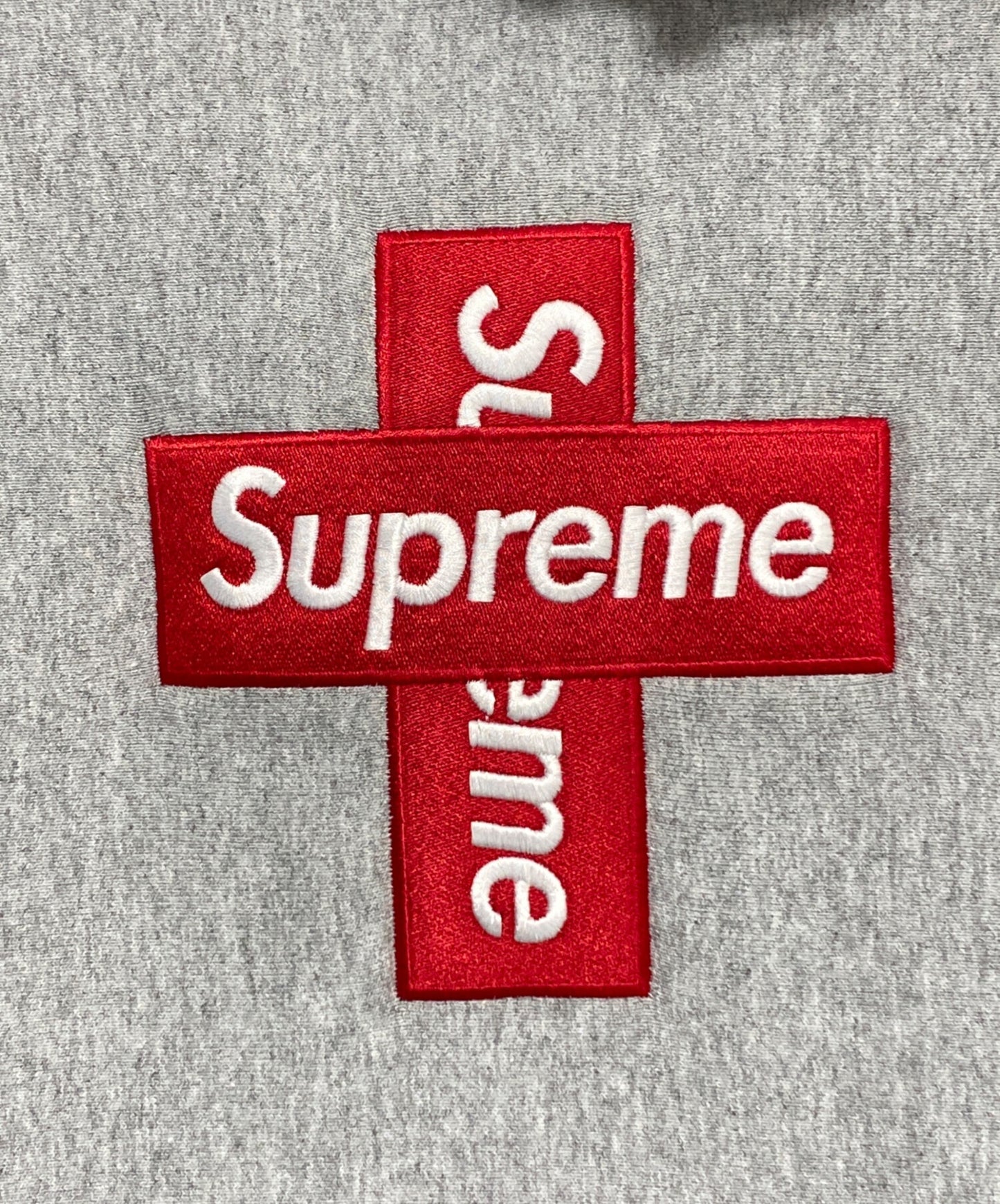 [Pre-owned] SUPREME Cross Box Logo Hooded Sweatshirt