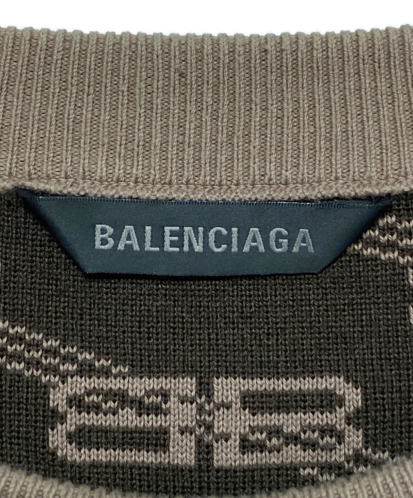[Pre-owned] BALENCIAGA BB Logo Knit 733859 T3253
