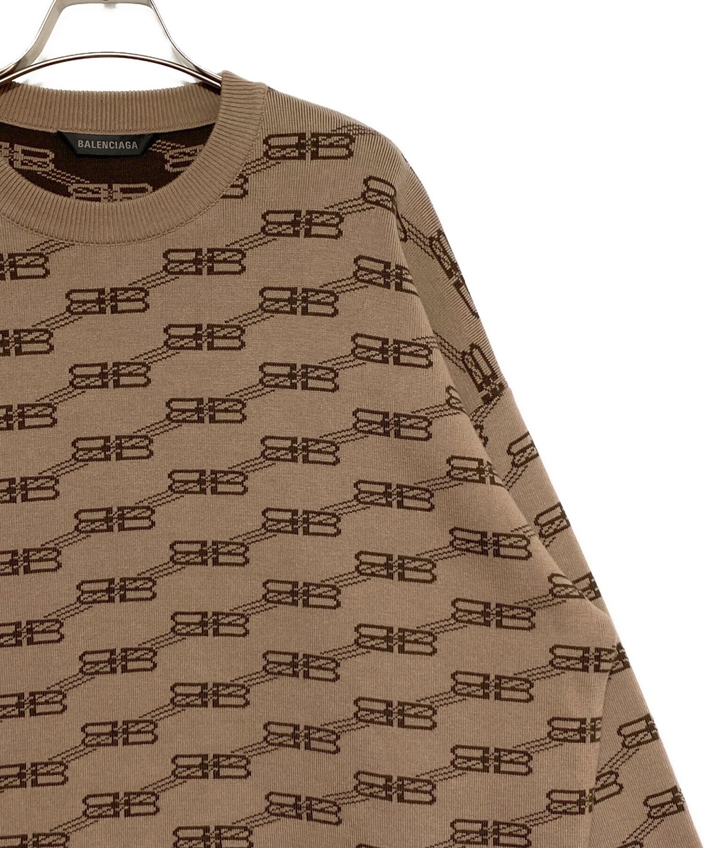 [Pre-owned] BALENCIAGA BB Logo Knit 733859 T3253