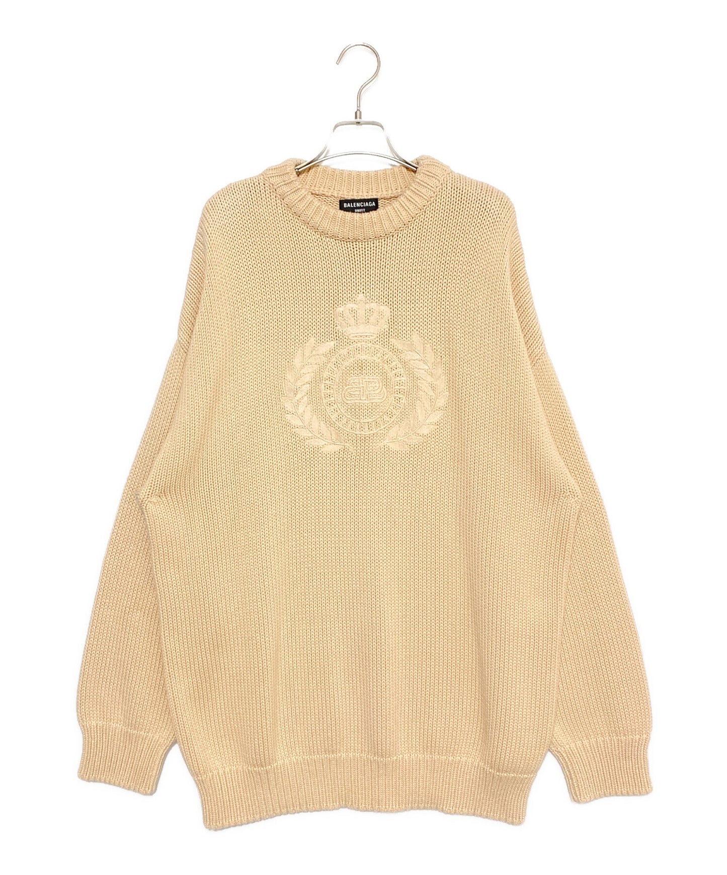 [Pre-owned] BALENCIAGA Embroidery oversized knit 664369 T3211