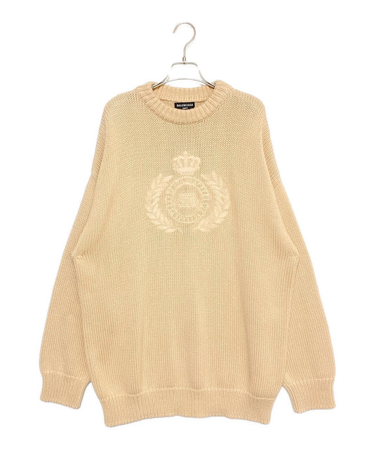[Pre-owned] BALENCIAGA Embroidery oversized knit 664369 T3211