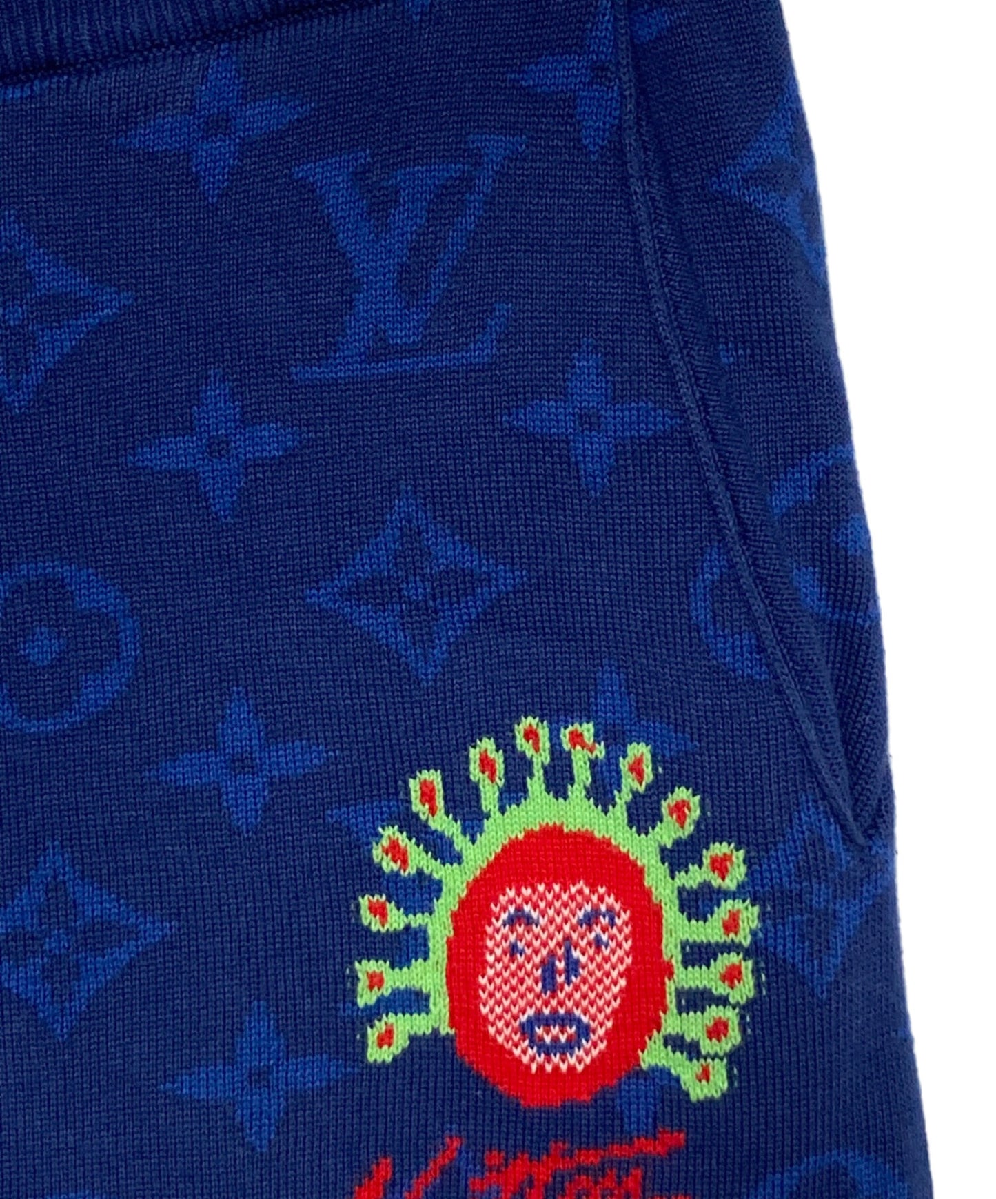 [Pre-owned] LOUIS VUITTON Monogram Face Half Pants RM232H ZLW HON29W