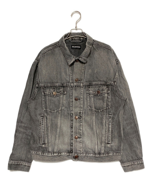 [Pre-owned] BALENCIAGA Back Logo Denim Jacket 557351 TBP47
