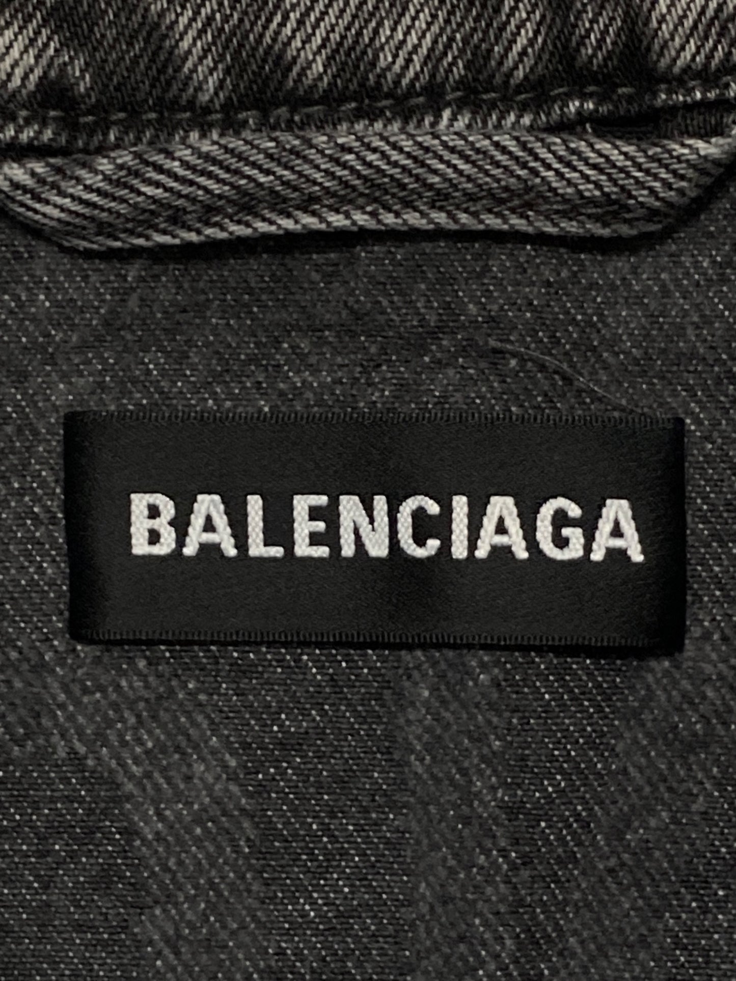 [Pre-owned] BALENCIAGA Back Logo Denim Jacket 557351 TBP47