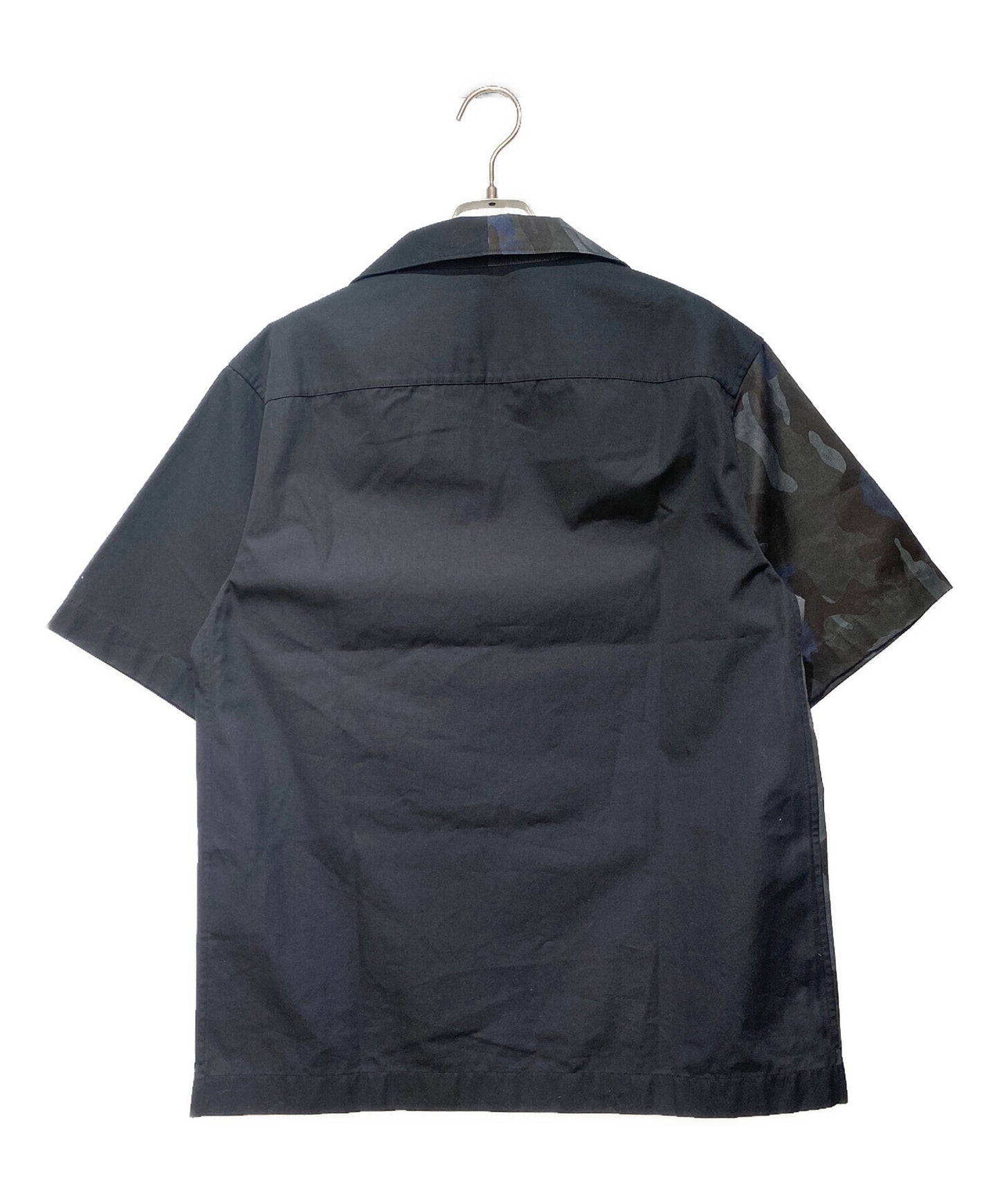 [Pre-owned] PRADA Open collar logo shirt UCS406 S212 1ZVI