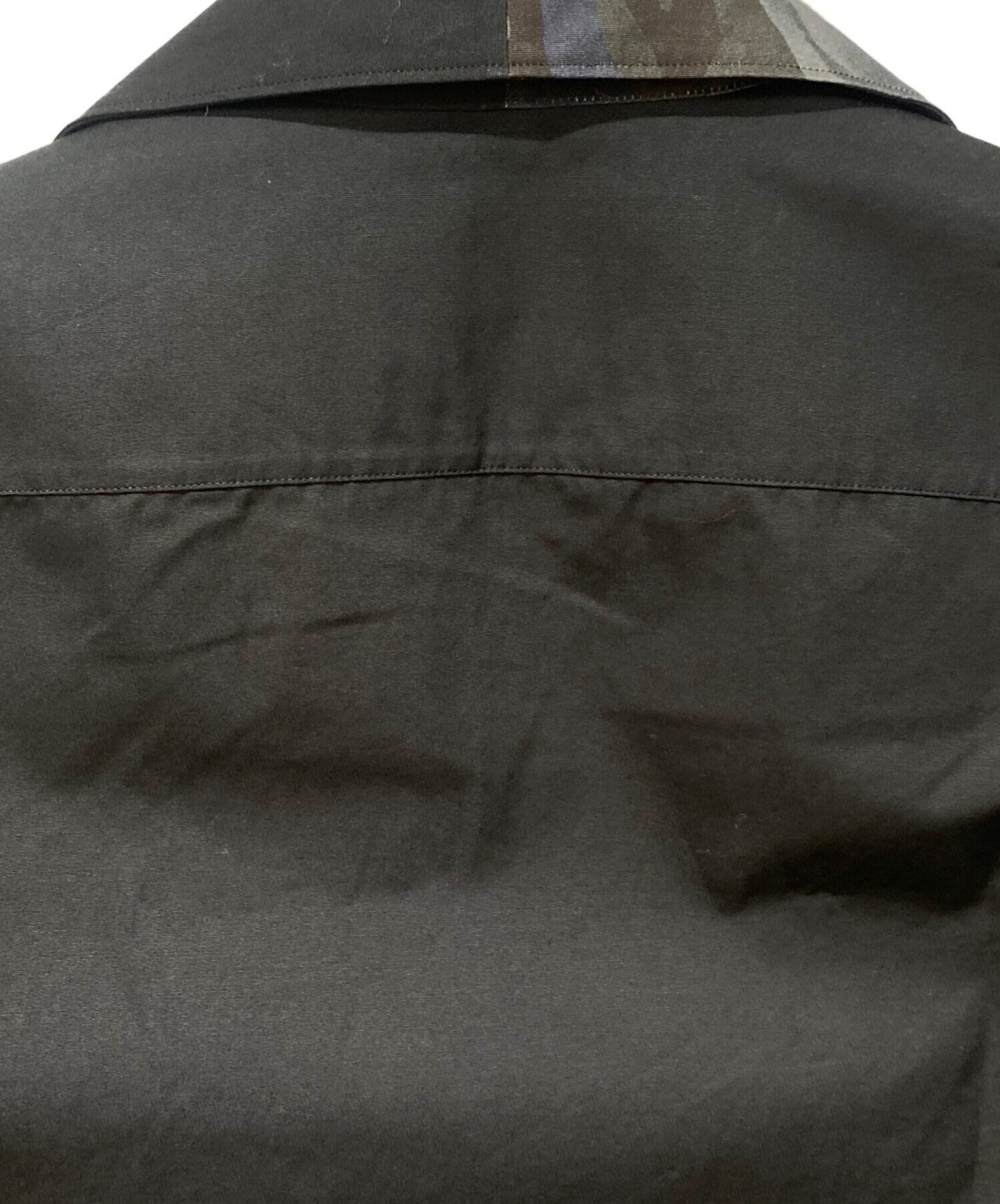 [Pre-owned] PRADA Open collar logo shirt UCS406 S212 1ZVI