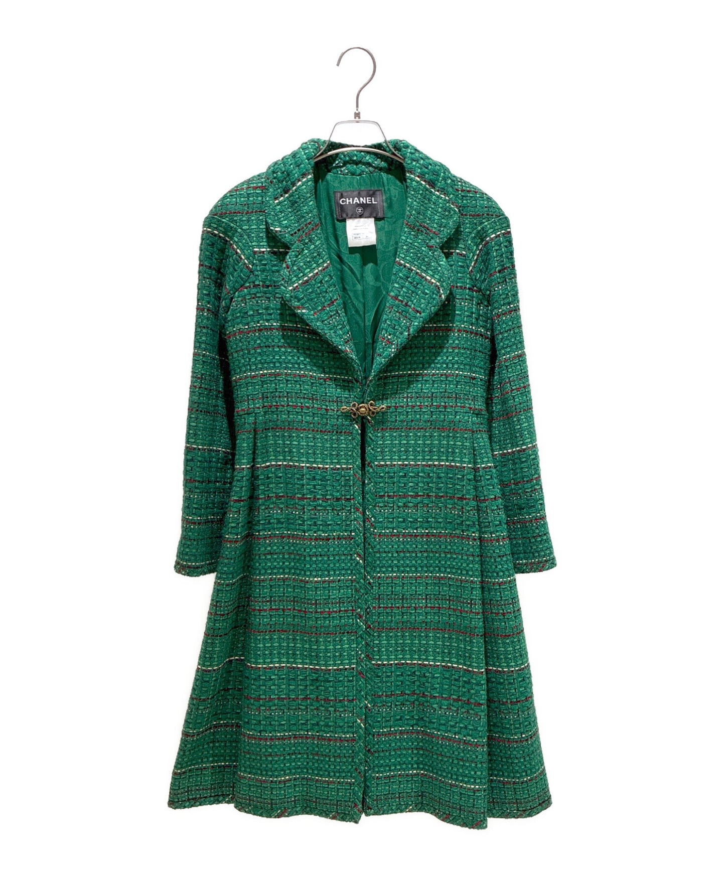 [Pre-owned] CHANEL Turnlock Tweed Coat / Tweed Jacket / P-Coat P51891V38656