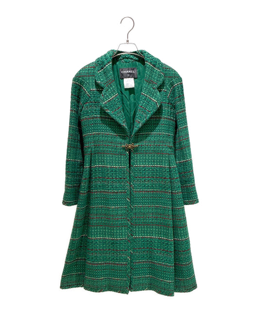 [Pre-owned] CHANEL Turnlock Tweed Coat / Tweed Jacket / P-Coat P51891V38656