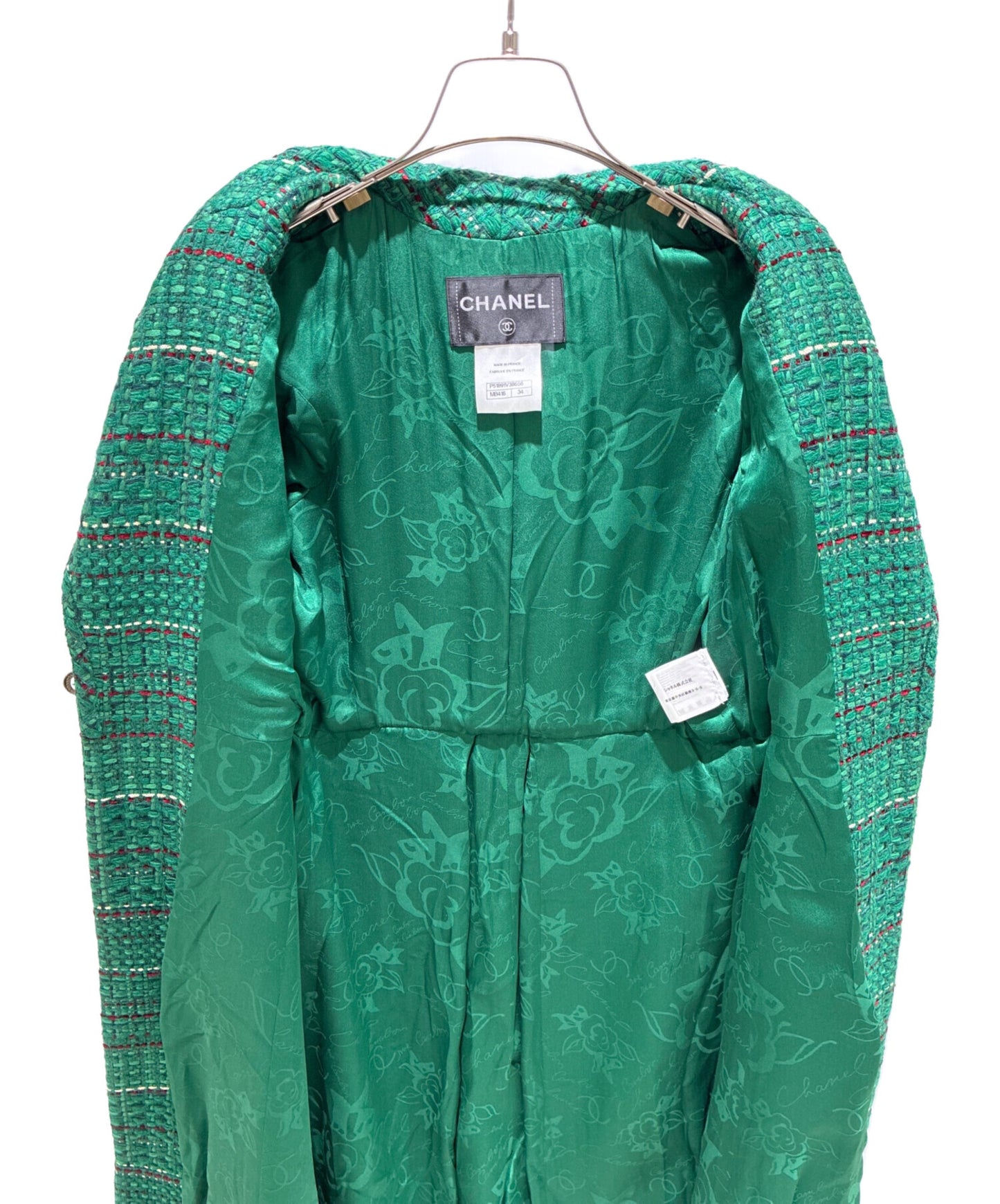 [Pre-owned] CHANEL Turnlock Tweed Coat / Tweed Jacket / P-Coat P51891V38656