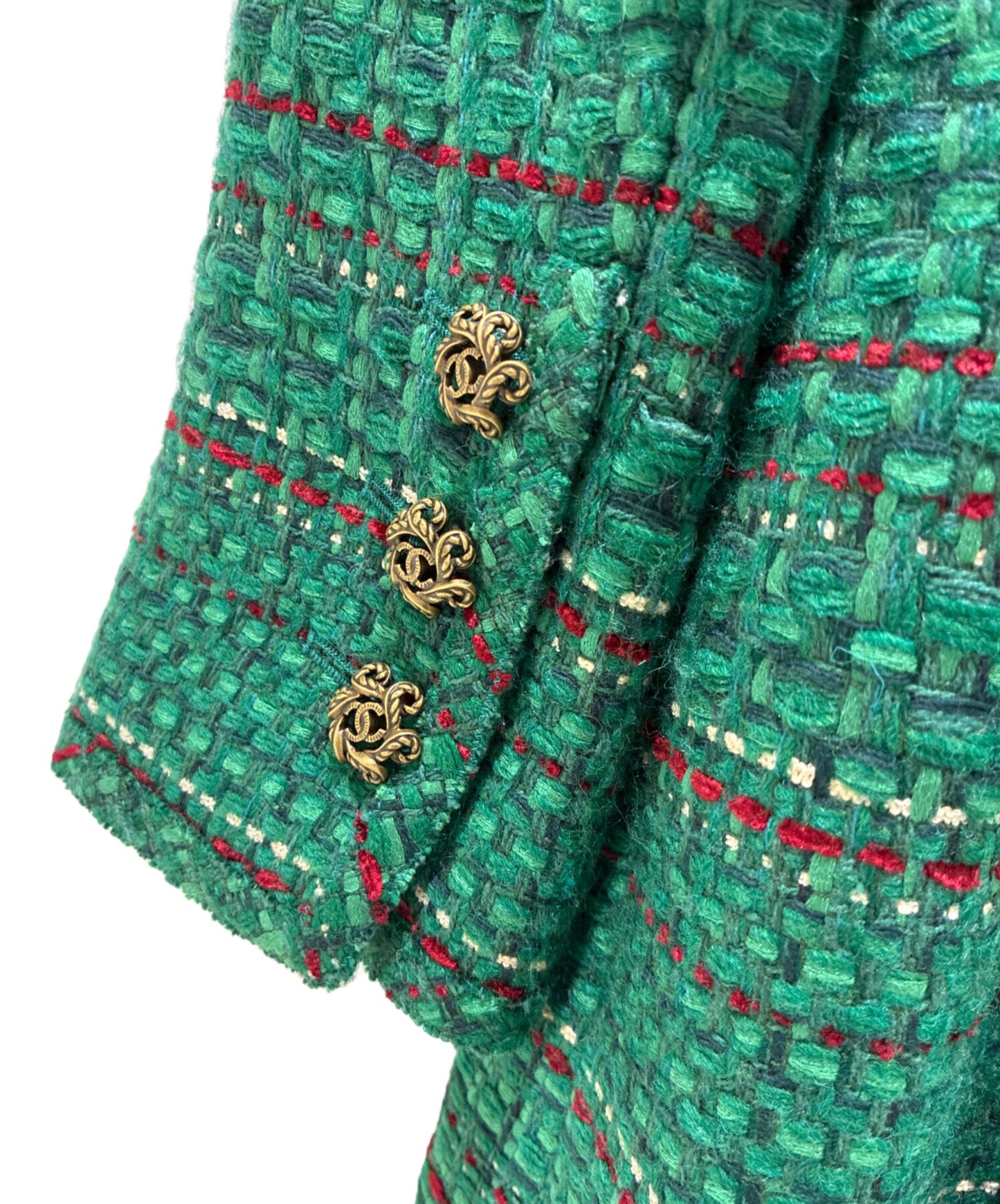 [Pre-owned] CHANEL Turnlock Tweed Coat / Tweed Jacket / P-Coat P51891V38656