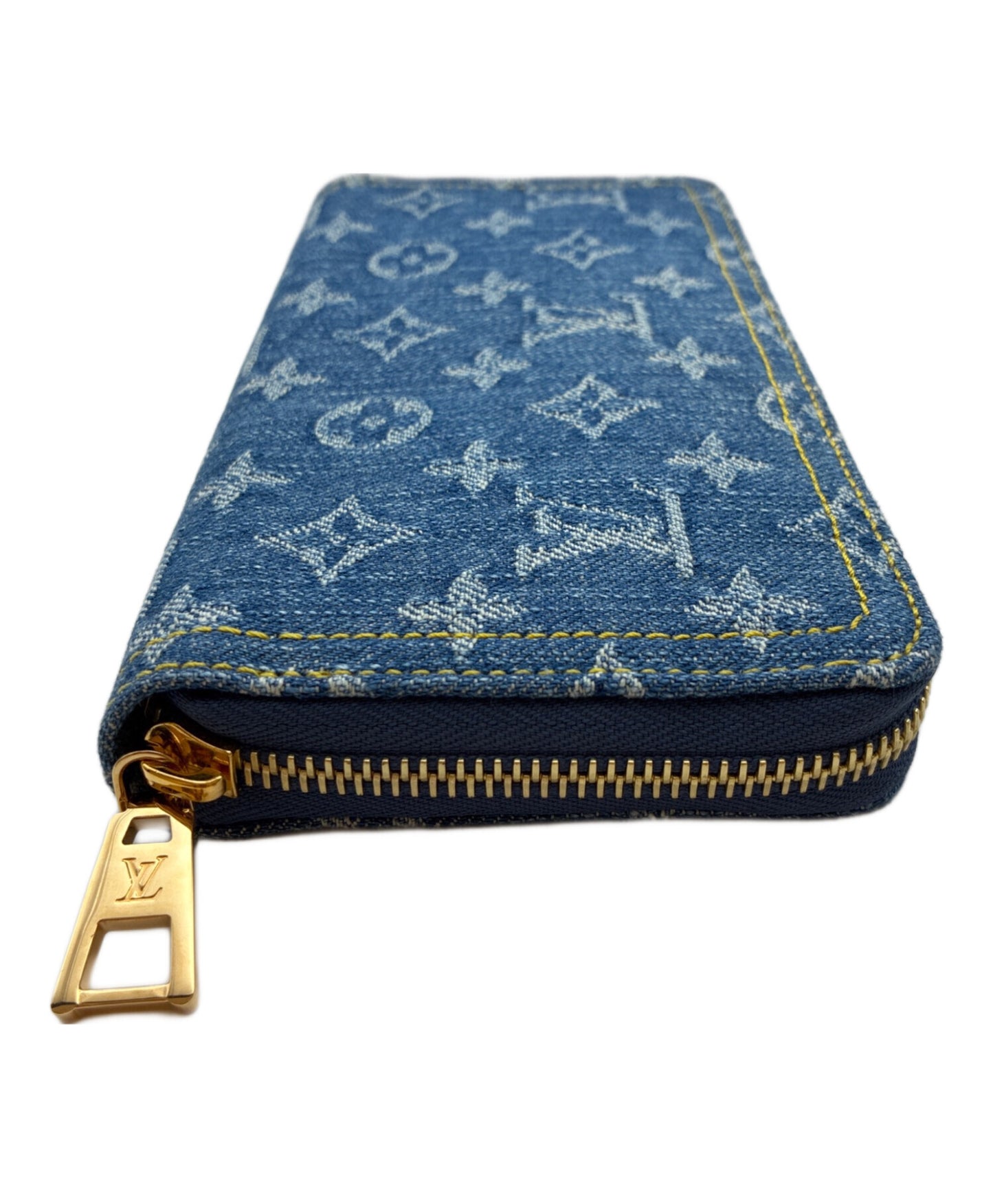 [Pre-owned] LOUIS VUITTON Monogram Denim Zippy Wallet, long wallet, zip wallet M82958