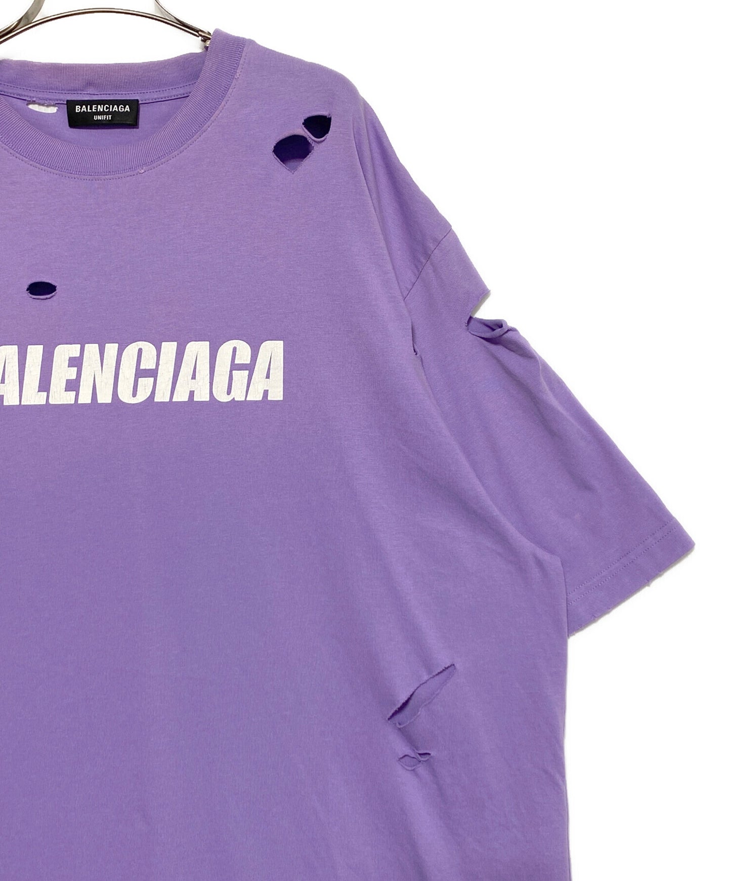 [Pre-owned] BALENCIAGA Destroyed T-shirt 651795 TKVB8