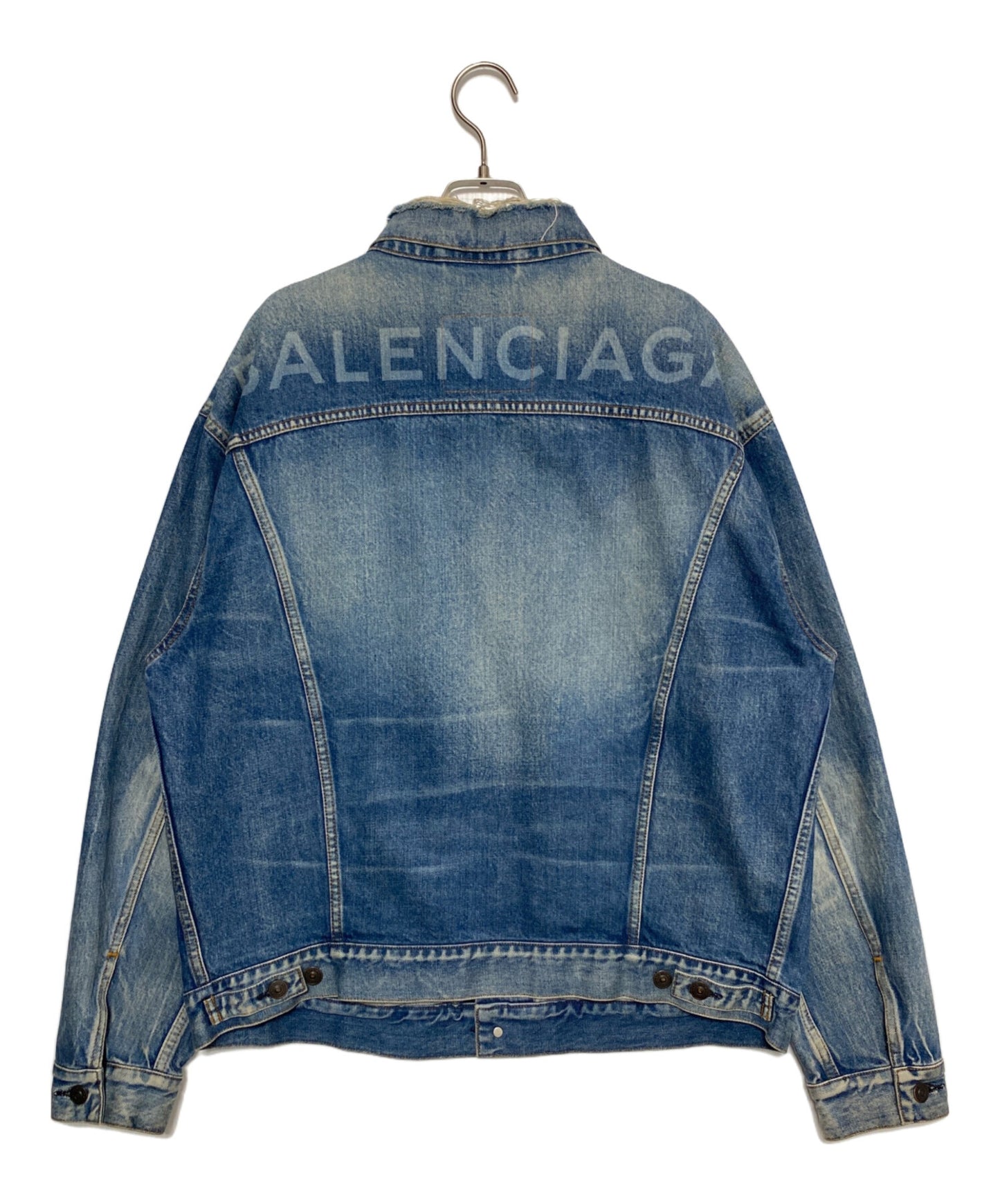 [Pre-owned] BALENCIAGA Denim Trucker Jacket 493609 TXE08