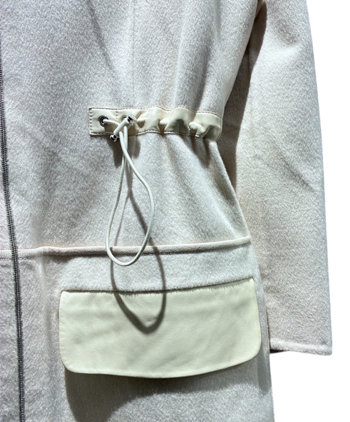 [Pre-owned] HERMES Cashmere Hooded Coat 06 76-7116