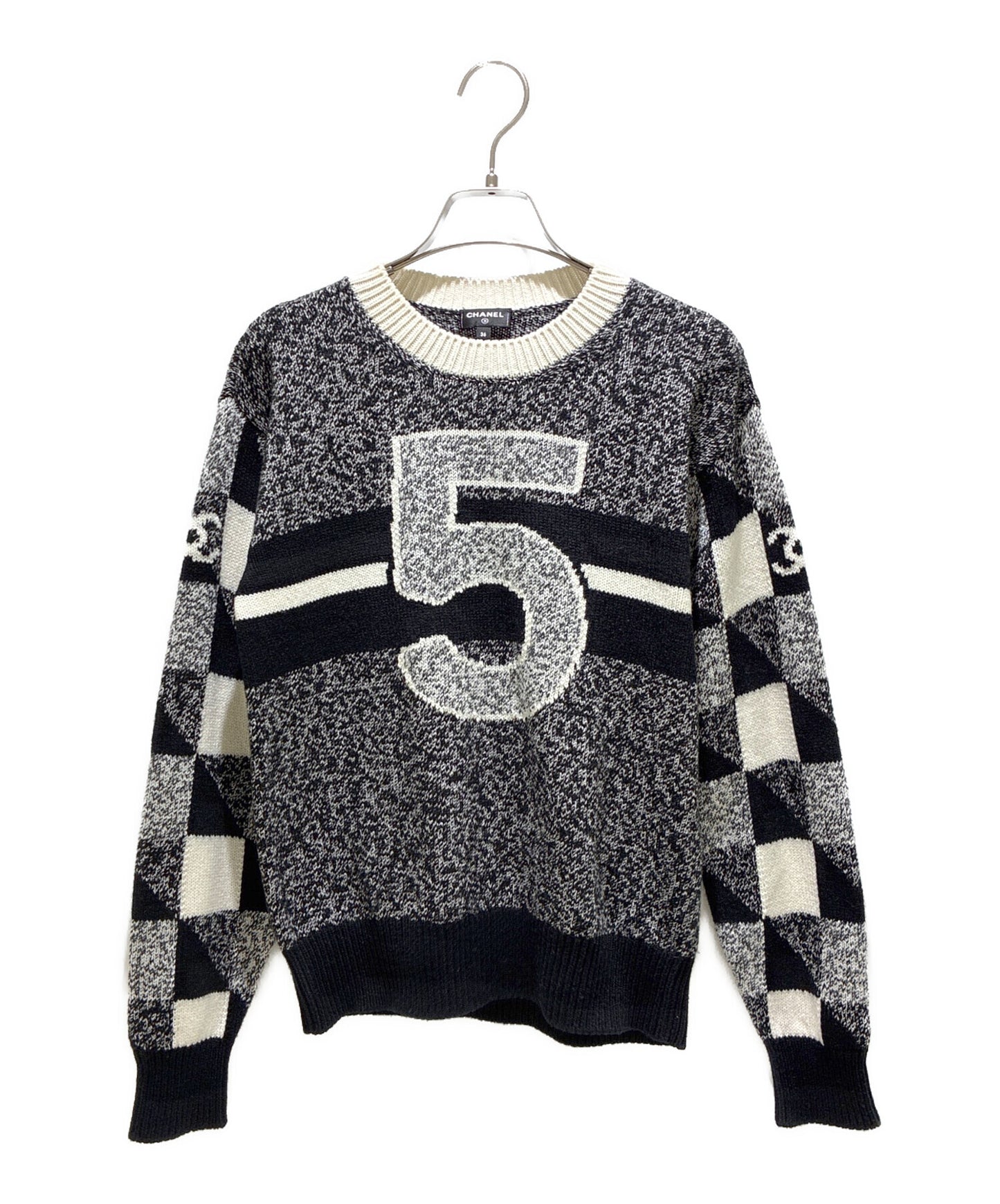 [Pre-owned] CHANEL NO.5 Knit Pullover/Long Sleeve Knit/Long Sleeve Knit P73214K10523