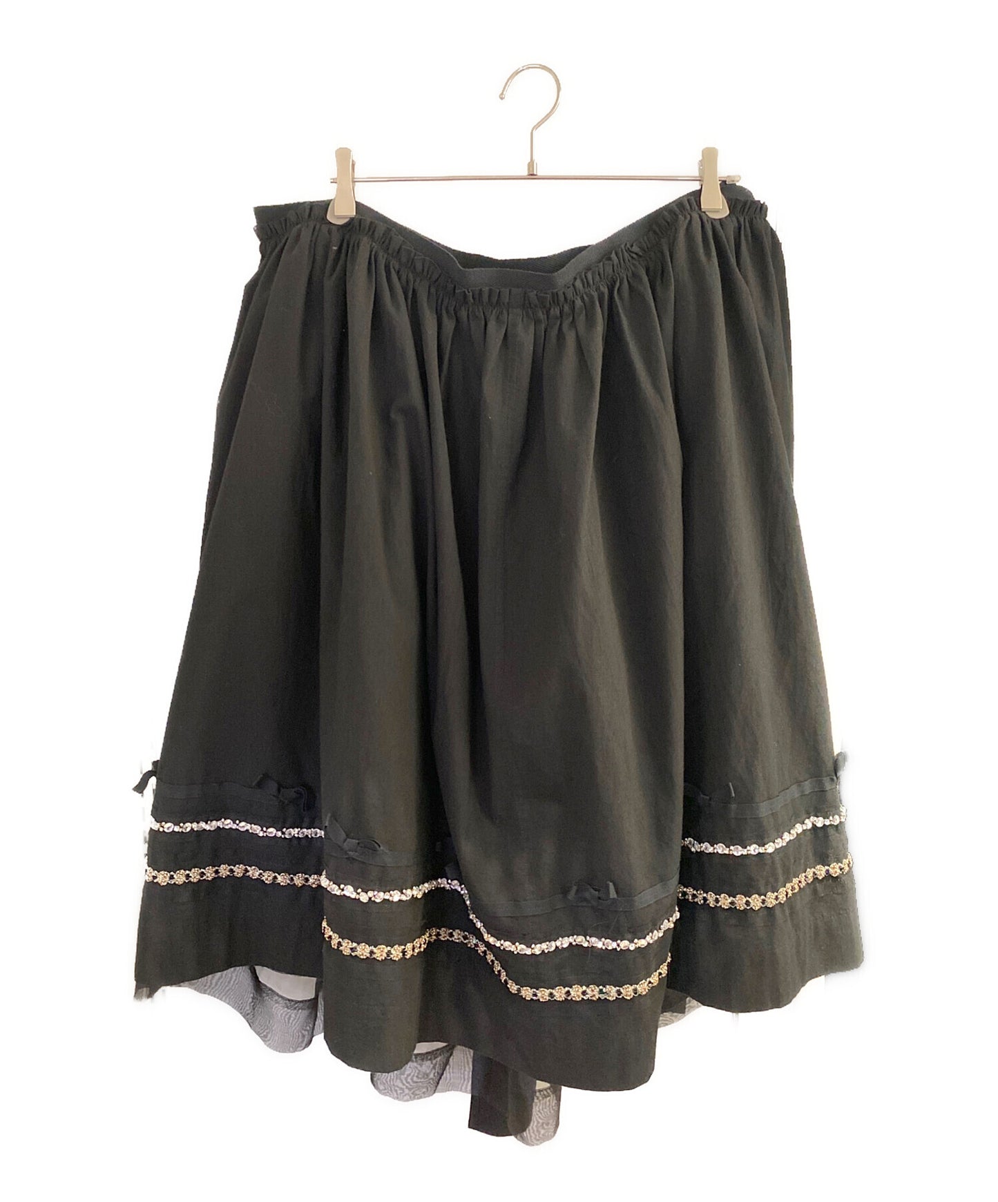 [Pre-owned] tricot COMME des GARCONS Ornamental wrap skirt TB-S205/AD2018