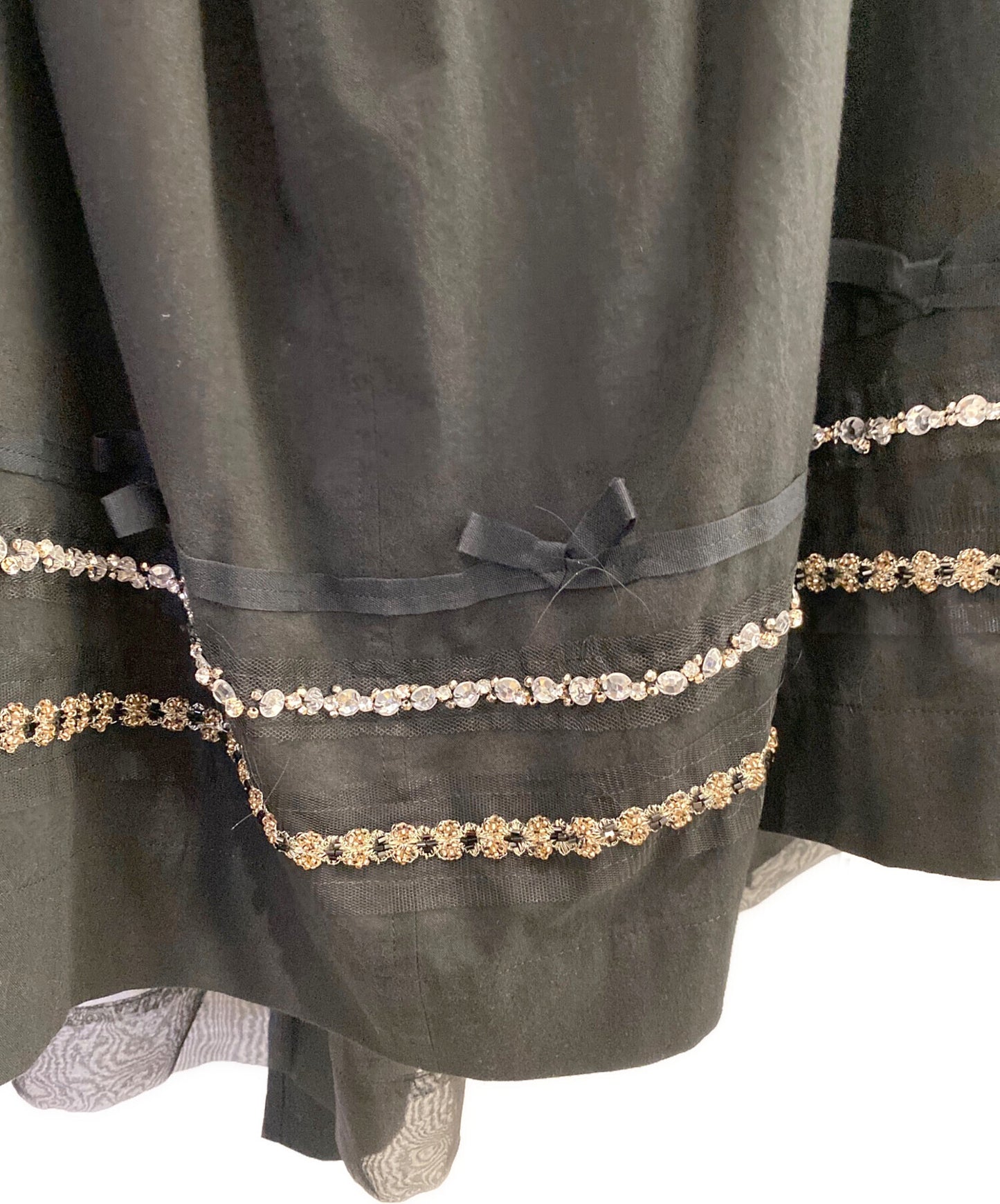 [Pre-owned] tricot COMME des GARCONS Ornamental wrap skirt TB-S205/AD2018