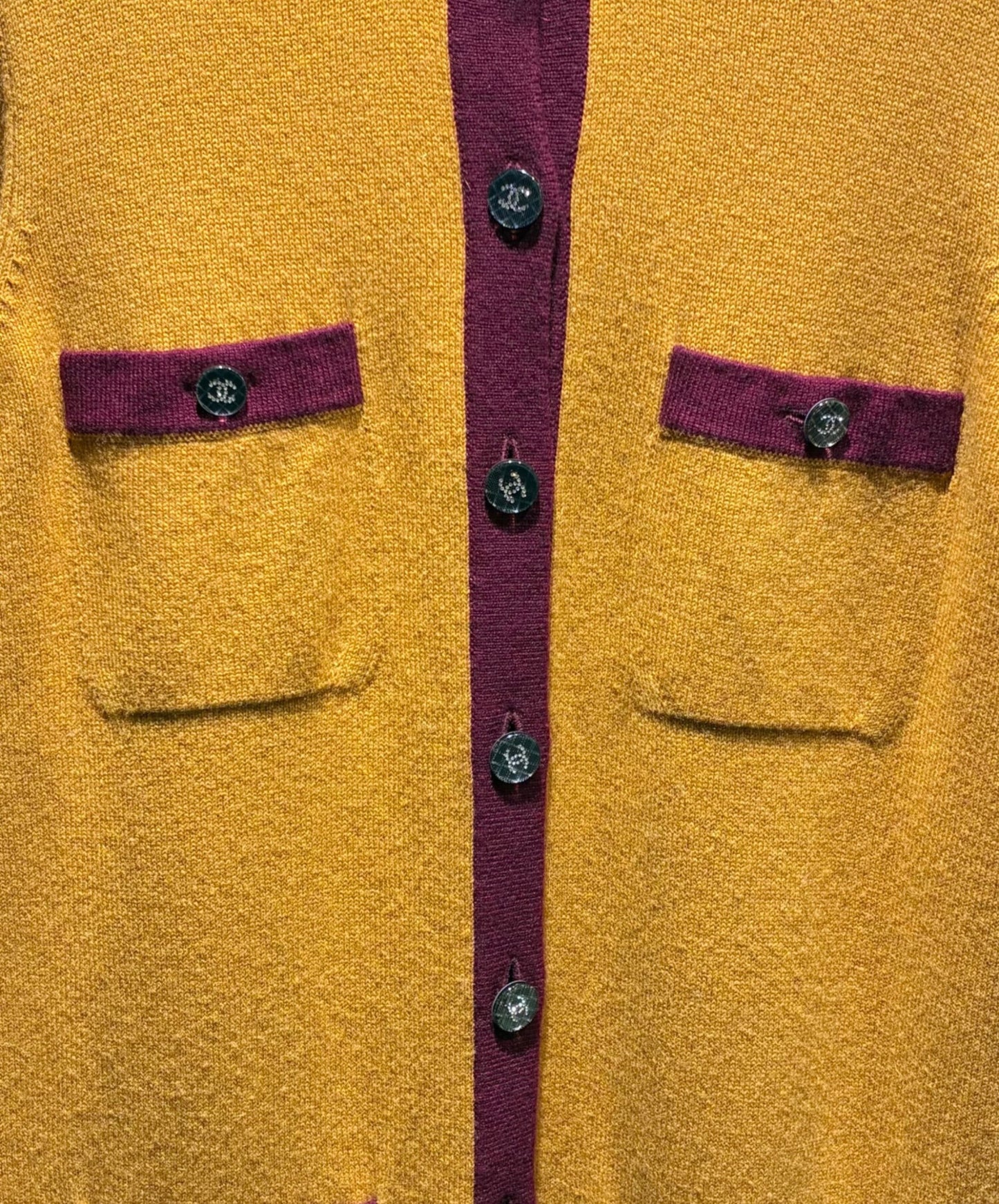 [Pre-owned] CHANEL Coco Button Cashmere Long Cardigan P71510K10302