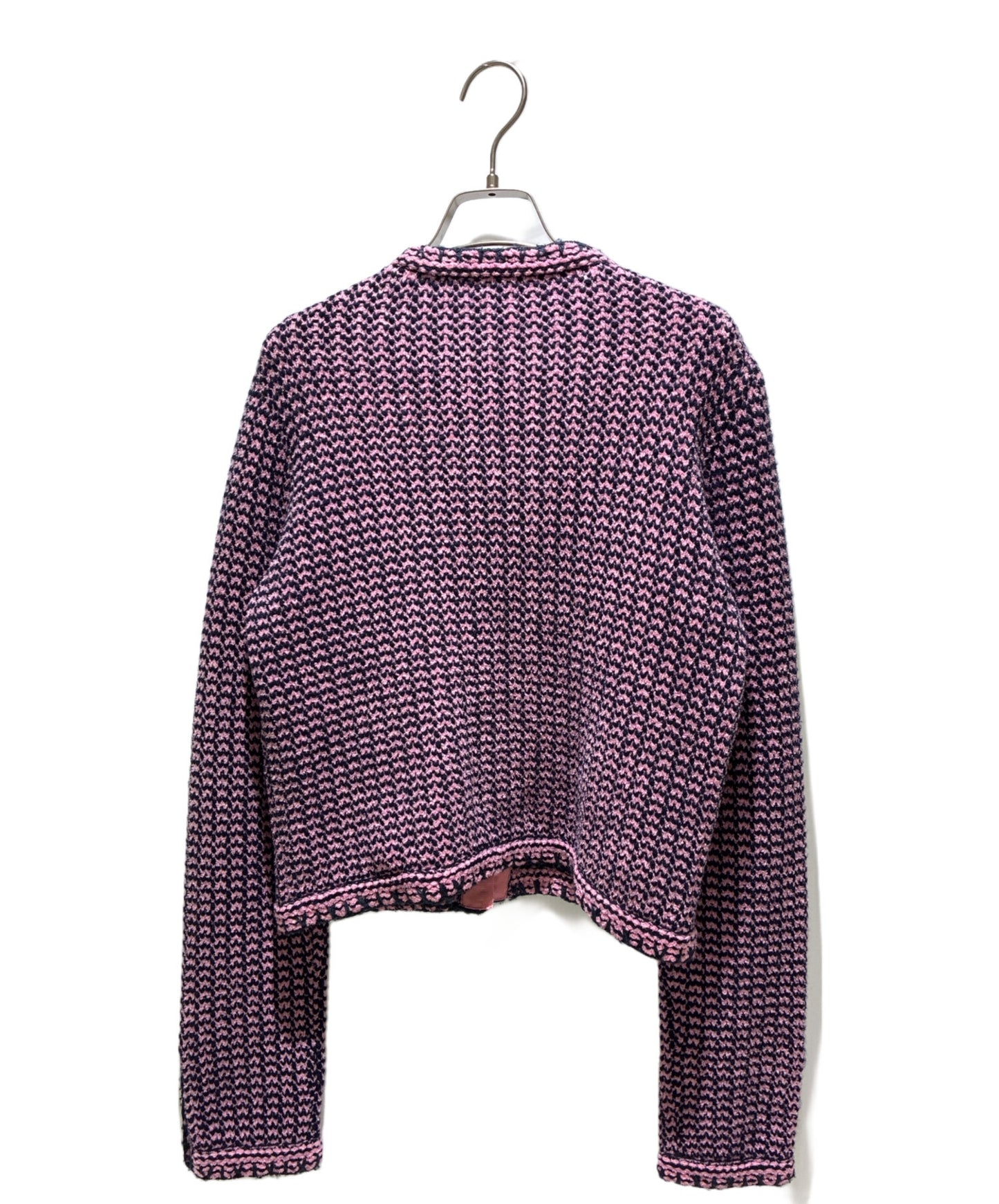 [Pre-owned] CHANEL P70 Coco mark button tweed cardigan/tweed jacket P70487K10067