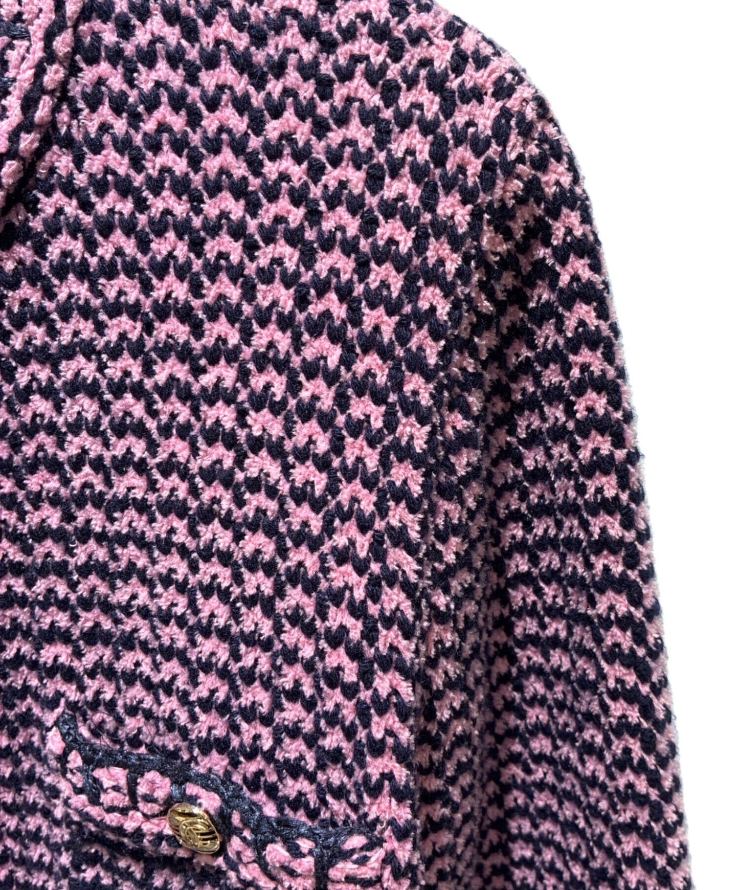 [Pre-owned] CHANEL P70 Coco mark button tweed cardigan/tweed jacket P70487K10067