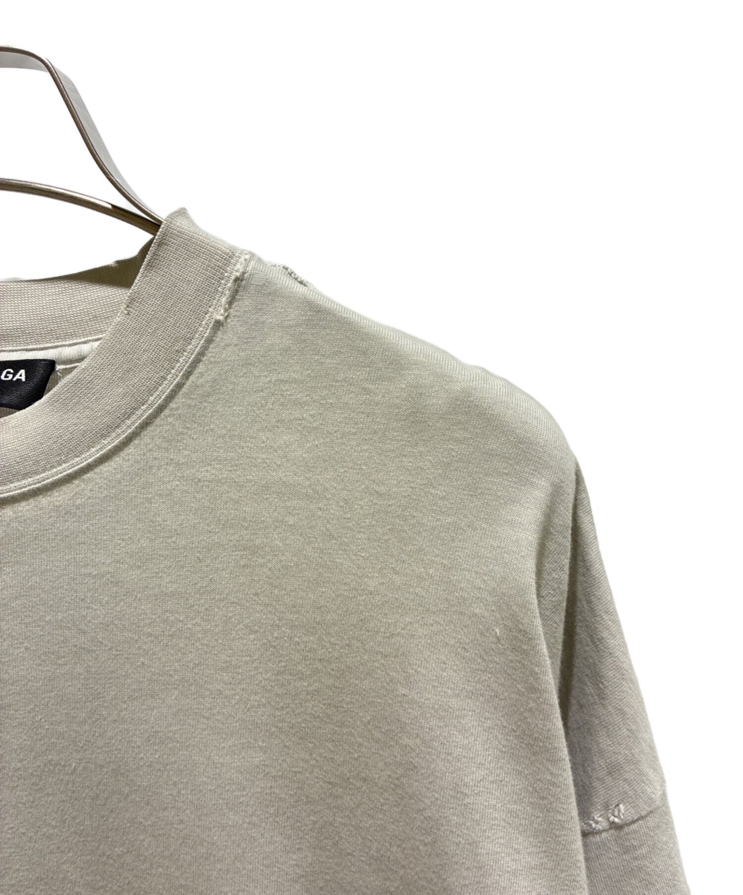 [Pre-owned] BALENCIAGA Damaged T-shirts/Cut & sewn/Logo T-shirts/Logo cut & sewn 694576 TMV88