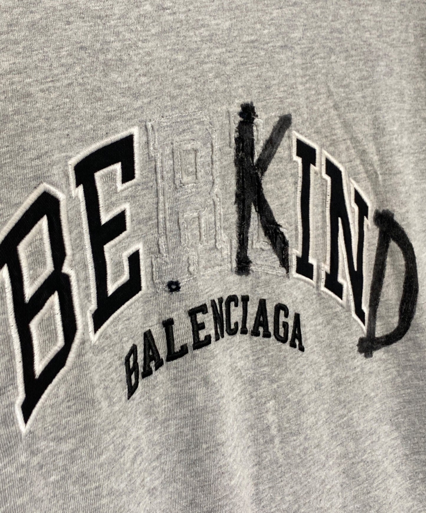 [Pre-owned] BALENCIAGA Damaged Logo T-Shirt 739028 TPVD5