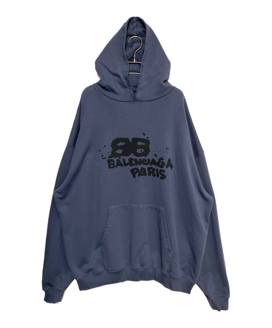 [Pre-owned] BALENCIAGA Hand Drawn BB Icon Hoodie 620973 TNVQ1