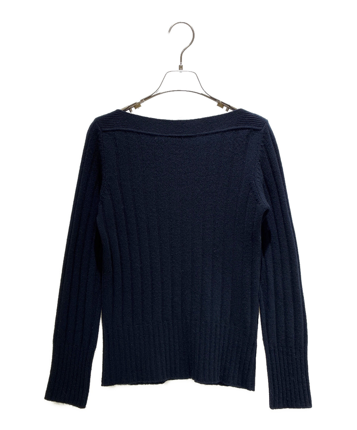 [Pre-owned] PRADA Boat Neck Rib Knit/Crew Neck/Slim Knit P24S74 S152 1APQ