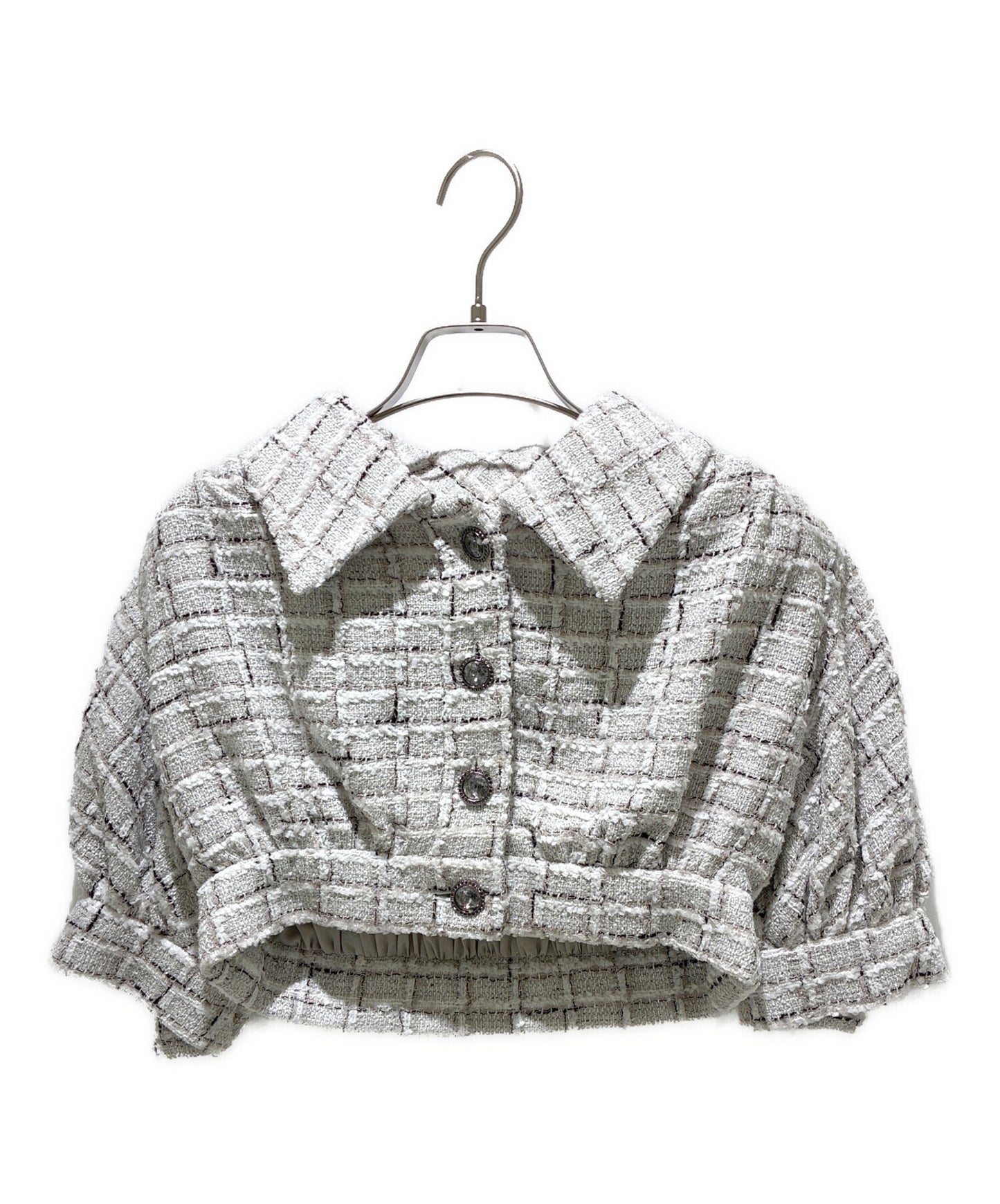 [Pre-owned] CHANEL P71 22 Cruise Cropped Tweed Short Jacket P71855V63403: Cruise Collection 2022