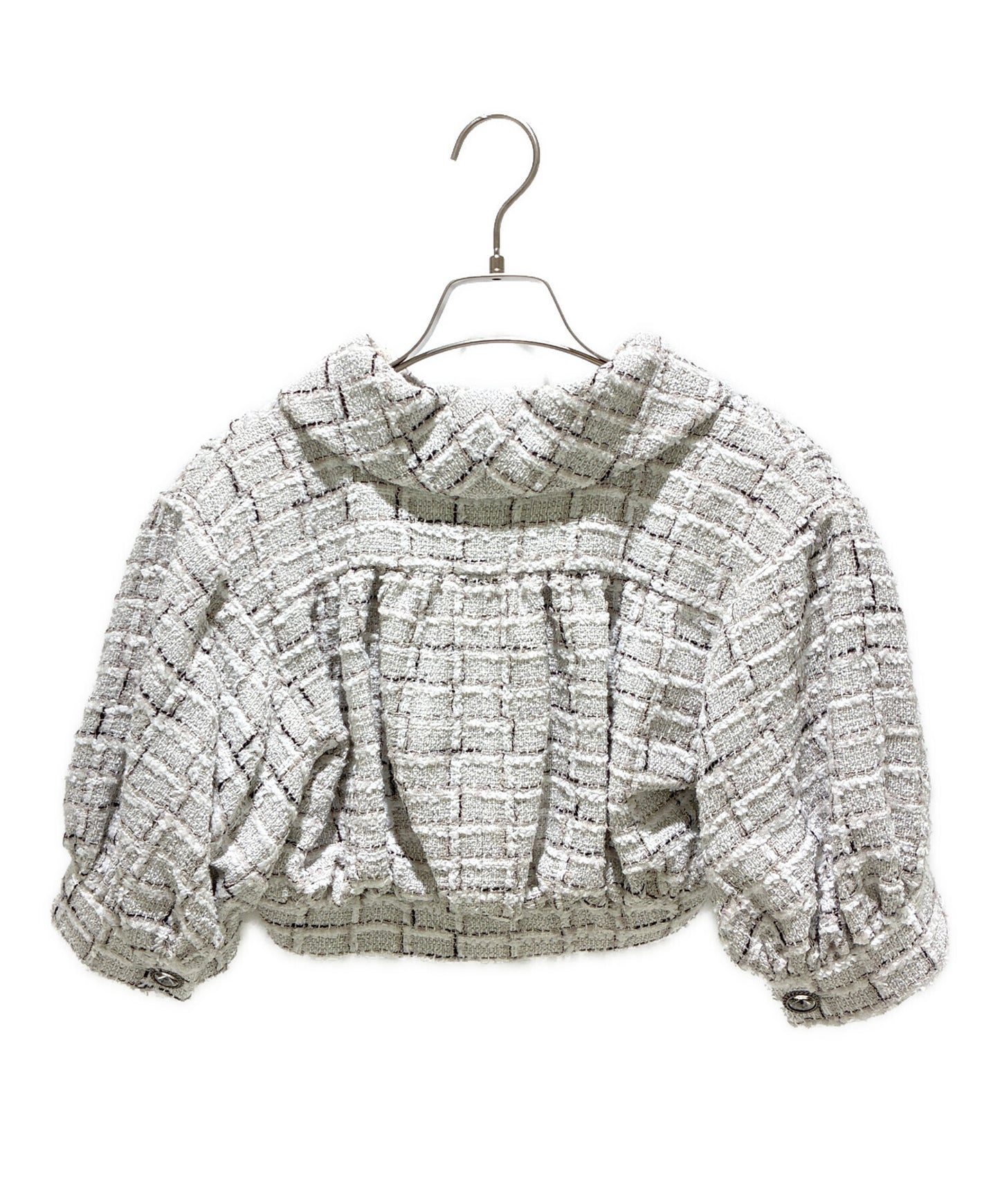 [Pre-owned] CHANEL P71 22 Cruise Cropped Tweed Short Jacket P71855V63403: Cruise Collection 2022