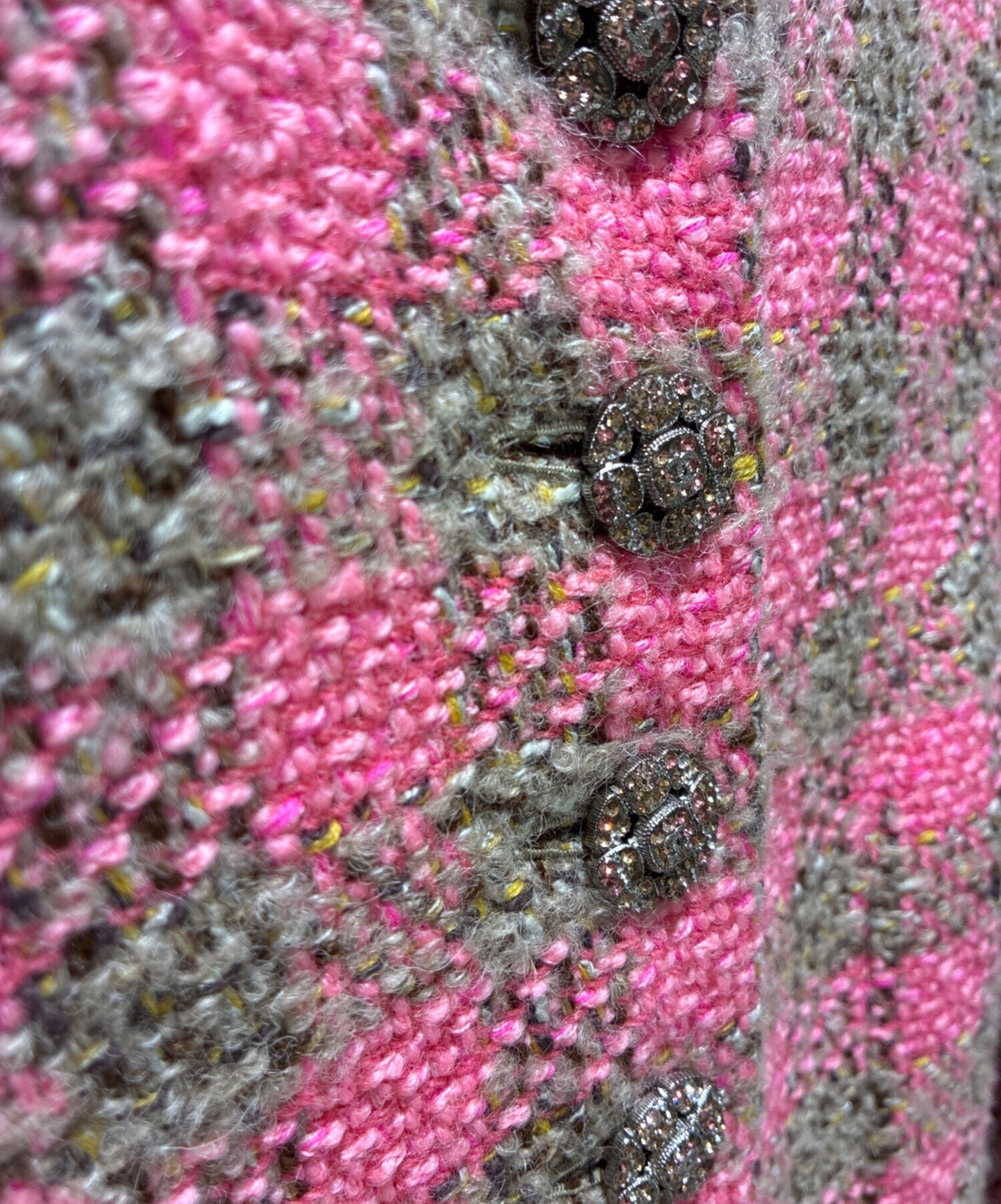 [Pre-owned] CHANEL Tweed jacket / Check / Coco button P73645V65301:2022