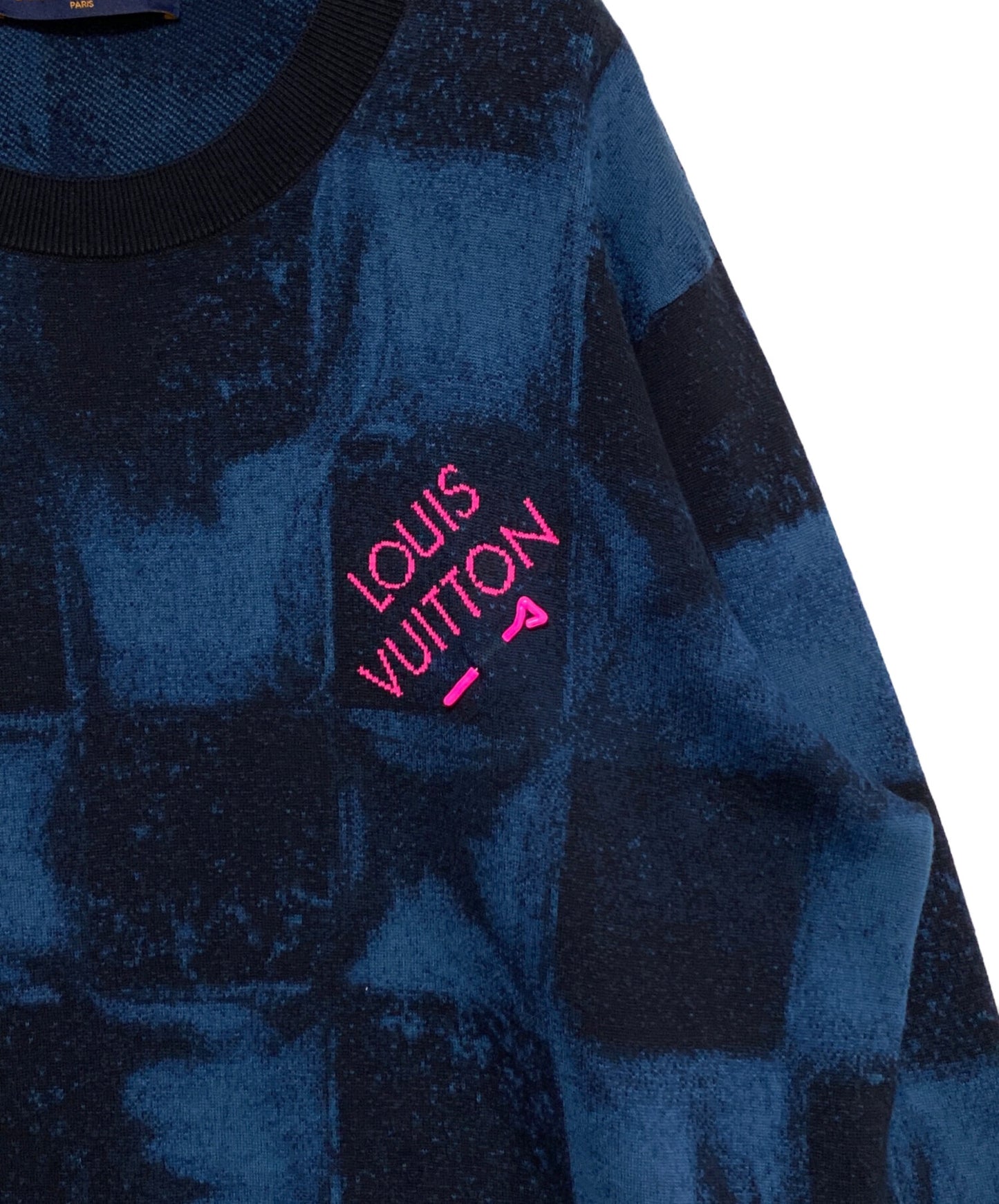 [Pre-owned] LOUIS VUITTON Damier Salt Jacquard Sweatshirt RM212M ET6 HLN14W