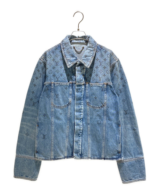 [Pre-owned] LOUIS VUITTON LV Cotton Monogram Denim Jacket / Denim Jacket RM202 YIE HJA71W