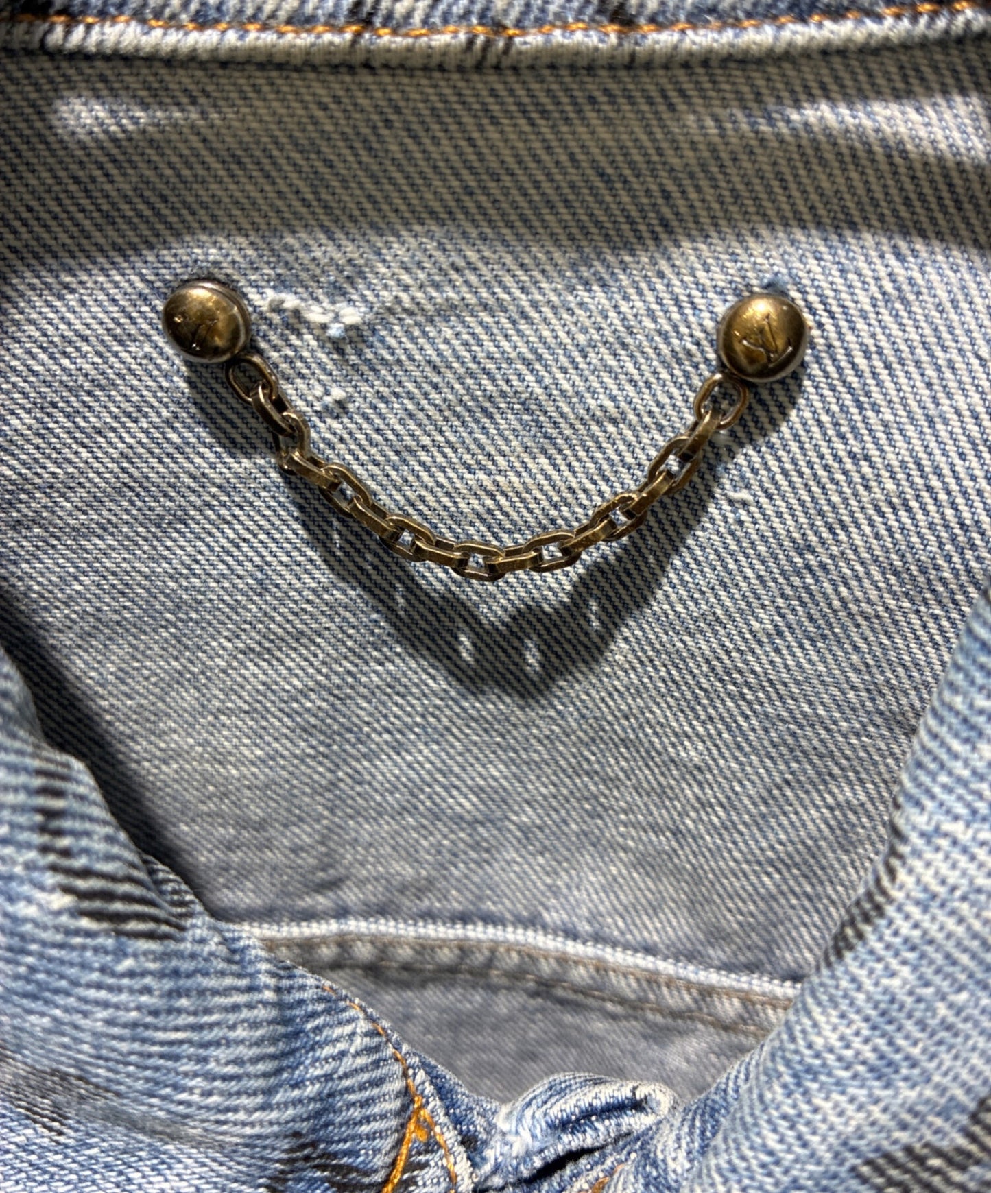 [Pre-owned] LOUIS VUITTON LV Cotton Monogram Denim Jacket / Denim Jacket RM202 YIE HJA71W