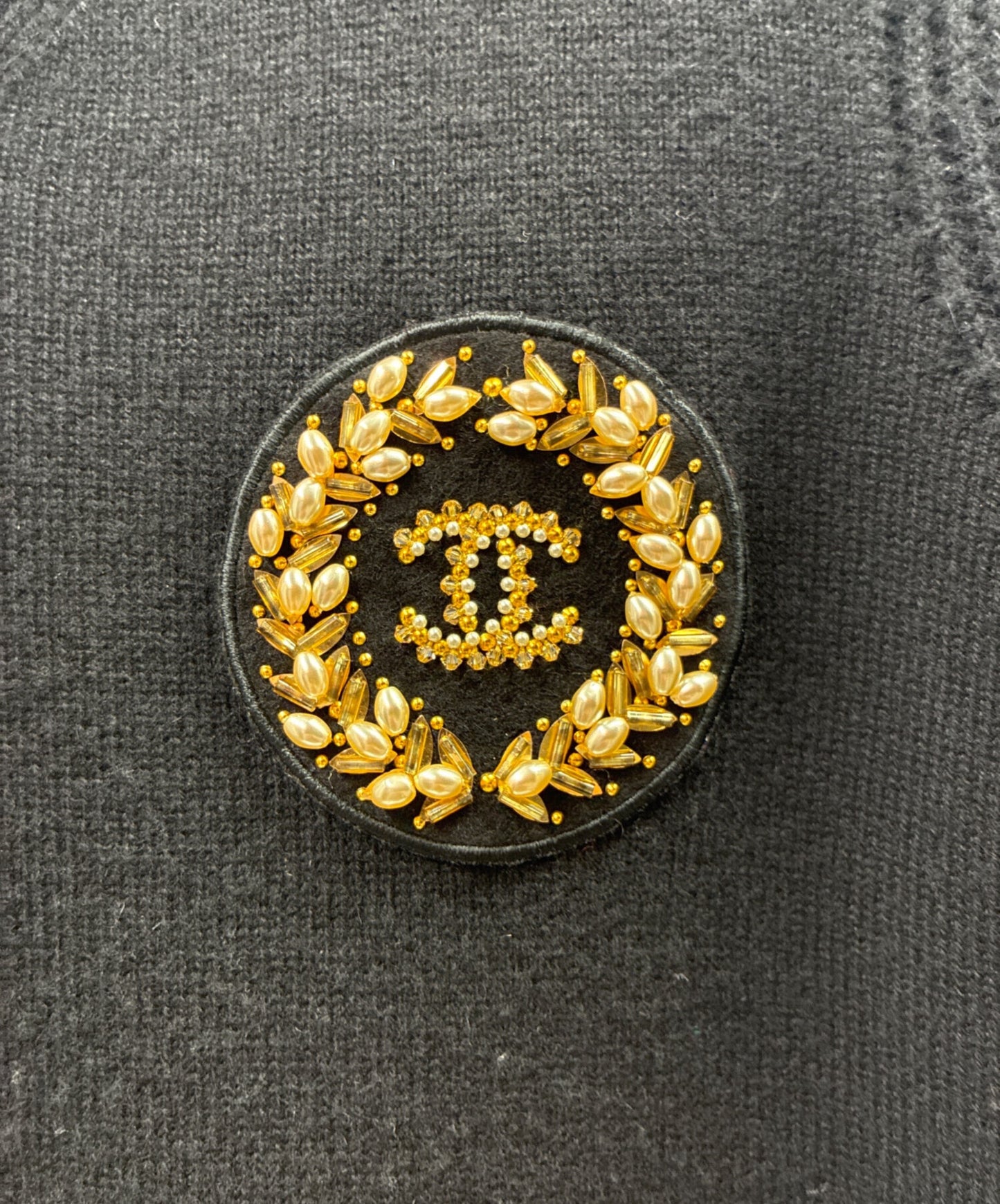 [Pre-owned] CHANEL Coco Mark Emblem Knit P64669K60693 2020 / Coco Mark / cashmere / cashmere blend / round neck / crew neck P64669K60693