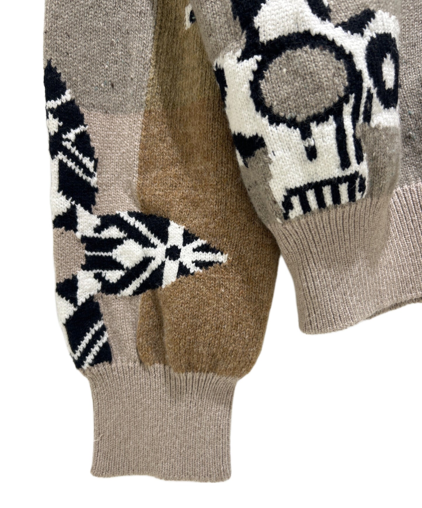 [Pre-owned] LOUIS VUITTON 21SS Fair Isle Patchwork Crew Neck Knit/Pullover Sweater/Knit Pullover RM211M ZLP HKN04W