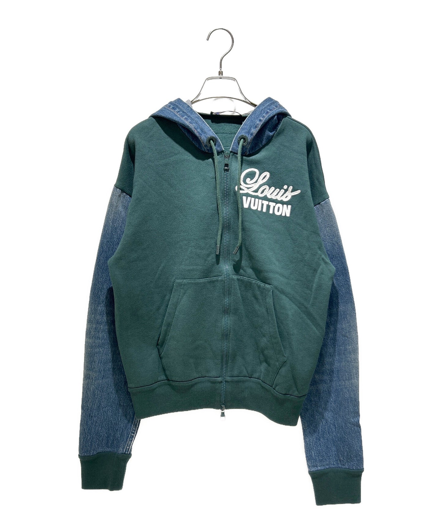 [Pre-owned] LOUIS VUITTON 22AW Denim Switched Zip Hoodie/Zip-Up Hoodie/Hoodie RM222 IHN HNY83W