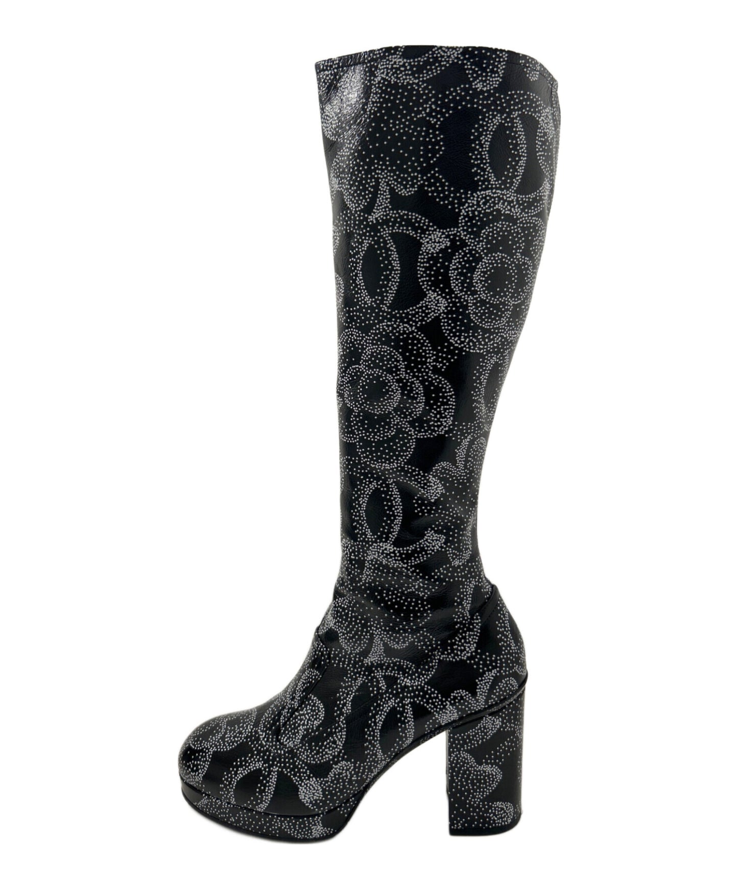 [Pre-owned] CHANEL CHANEL Camelia long boots G45320
