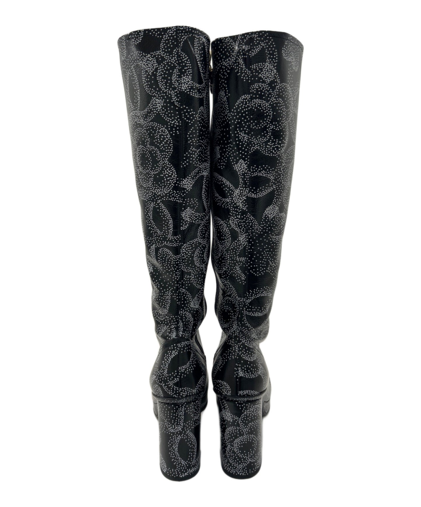 [Pre-owned] CHANEL CHANEL Camelia long boots G45320