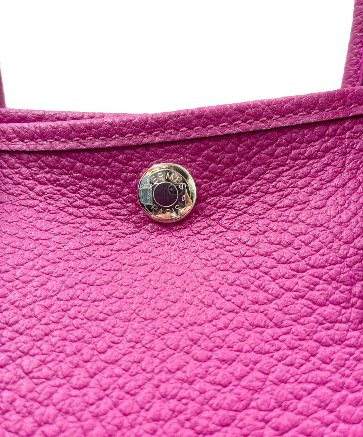 [Pre-owned] HERMES Garden Party TPM Garden Party TPM/Country/Rose Purple/C Engraved: 2018 Manufacture/Silver Hardware/Bag/Bag/Handbag/Tote Bag