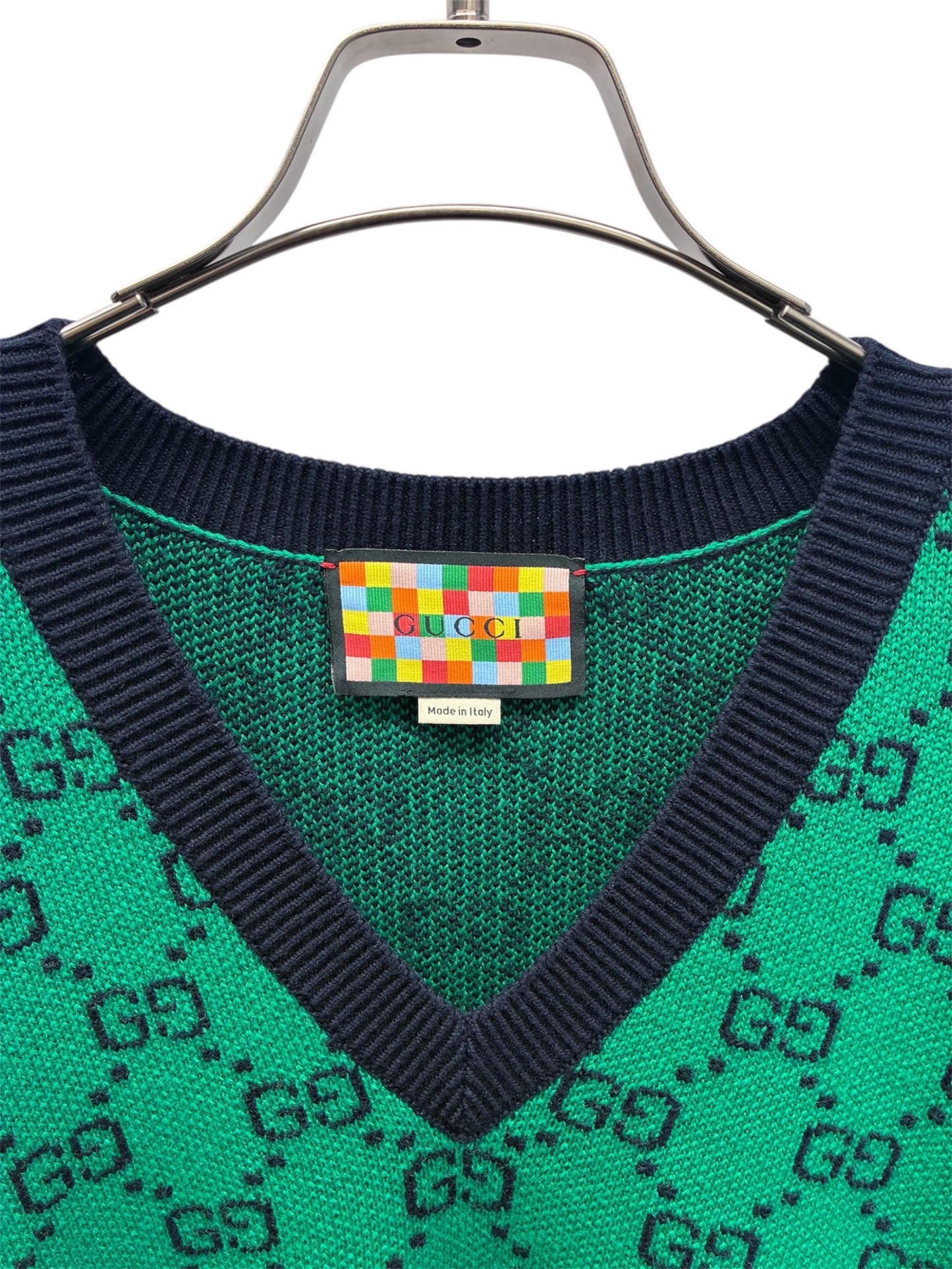 [Pre-owned] GUCCI GG knit/661155 XKBXI/V-neck knit 661155 XKBXI