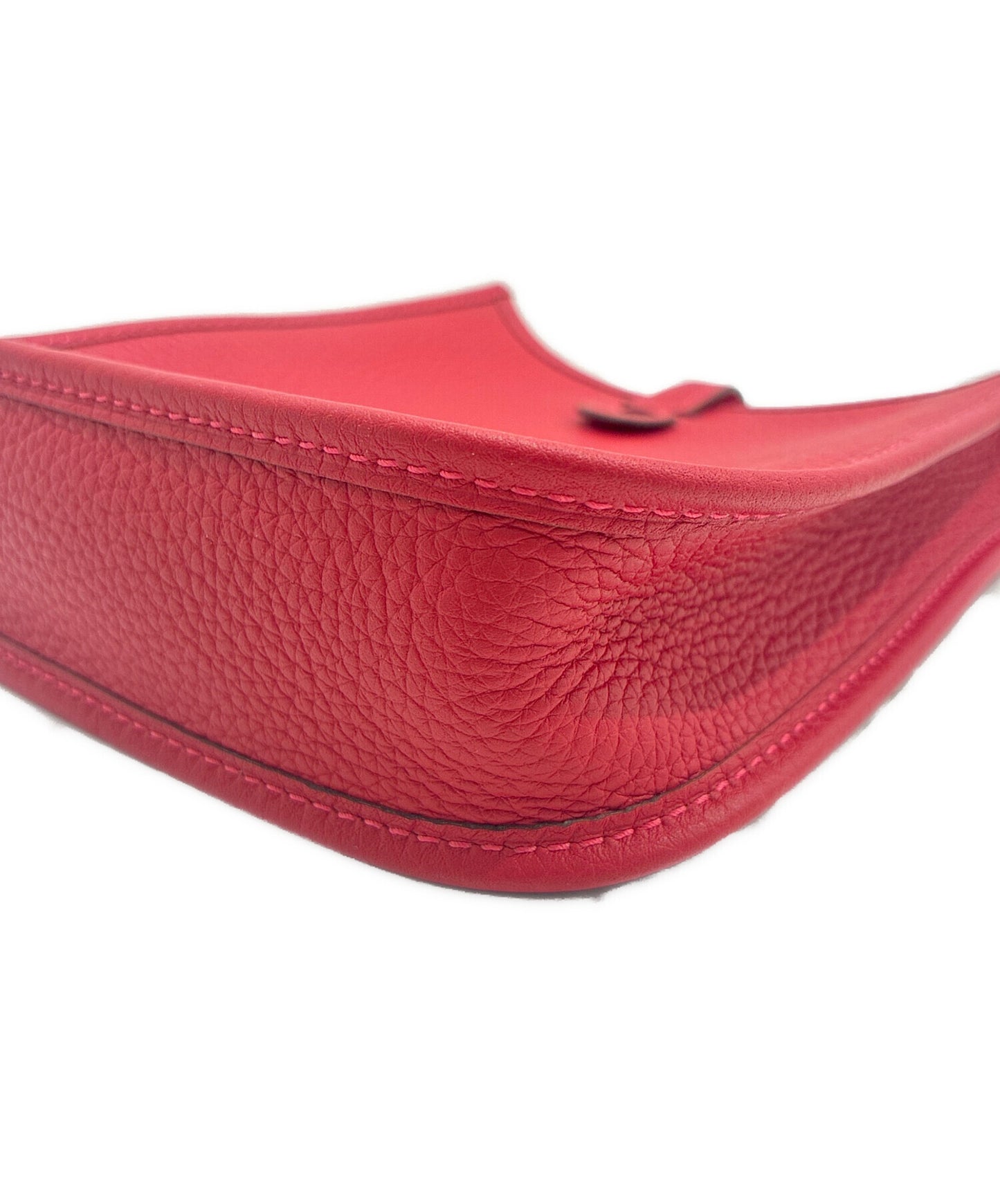 [Pre-owned] HERMES Evelyn TPM / Evelyn I TPM / Rouge Vif / Taurillon Clemence / Gold Hardware / "B" Stamp: Made in 2023 / Shoulder Bag