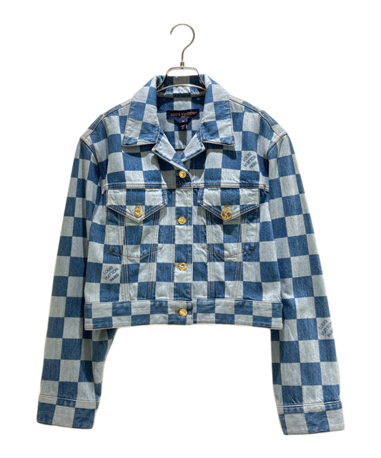 [Pre-owned] LOUIS VUITTON 24SS Damier Denim Jacket / RW241WW / Jacket / Leather Jacket RW241WW