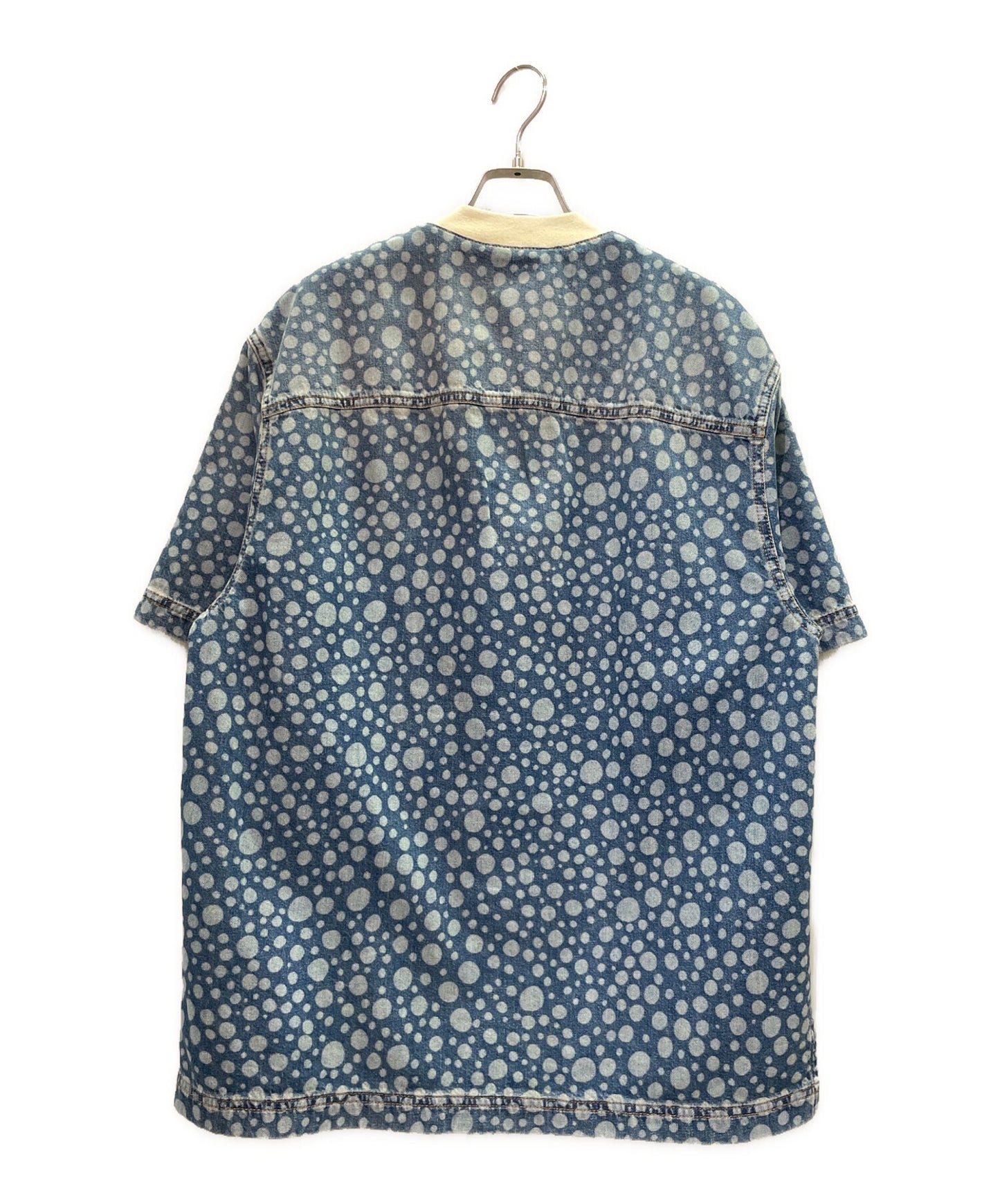 [Pre-owned] LOUIS VUITTON Infinity Dots Denim Baseball Shirt / Indigo / Denim Shirt RM232H
